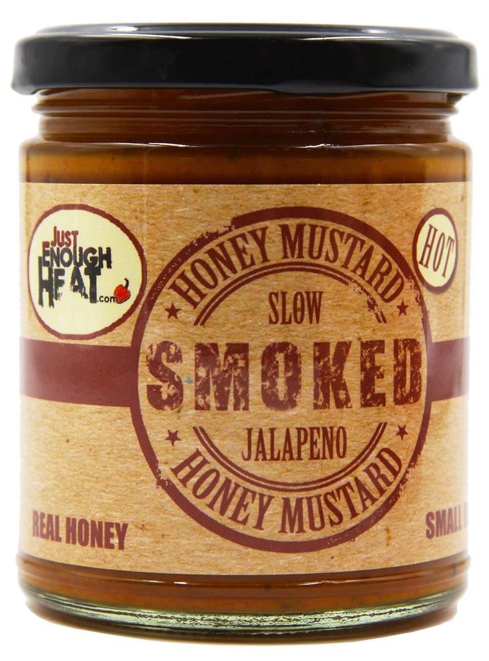Slow Smoked Jalapeno Honey Mustard - Sauce, Dressing, Pretzel Dip - Hot & Spicy by Just Enough Heat