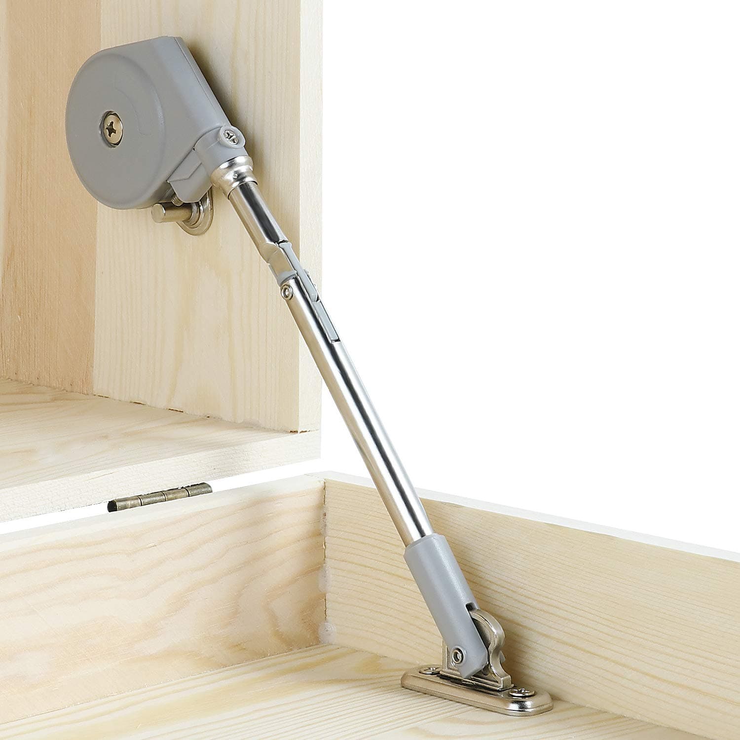 Lid Stay 105 Degree with Soft Close, Lid Hinge with Soft-Down for Door Cabinet Kitchen