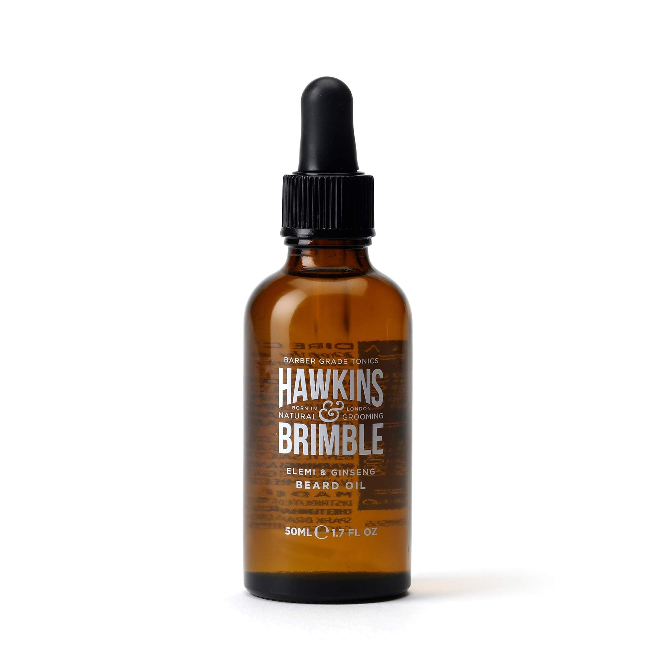Hawkins & Brimble Beard Oil For Men Growth - Sandalwood Scent with Argan & Castor Oils, Shea Butter | Softens & Moisturizes, Promotes Healthy Beard Growth, 50ml