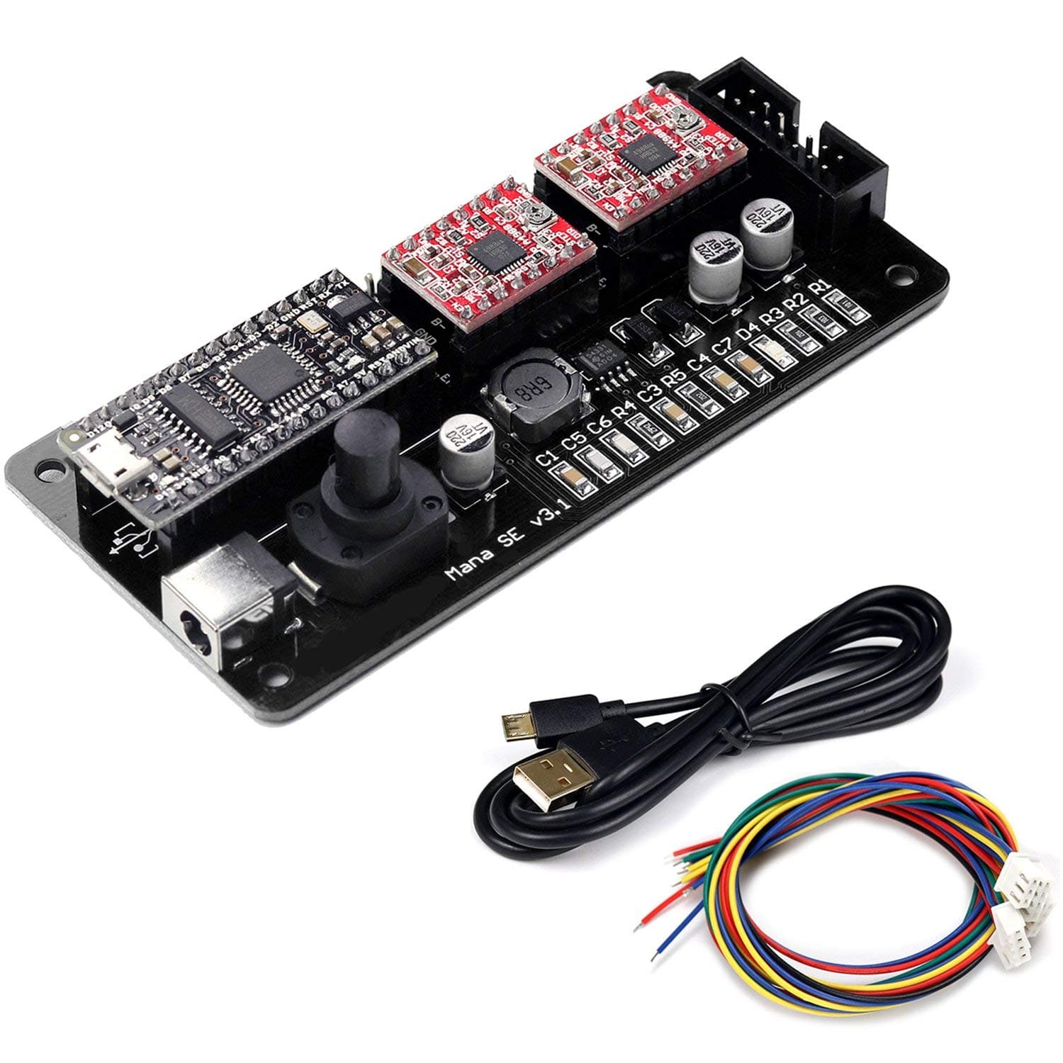 SovelyBoFan Eleksmana Xy 2 xis Stepper Motor Driver Controller Board Control Panel for DIY Engraver