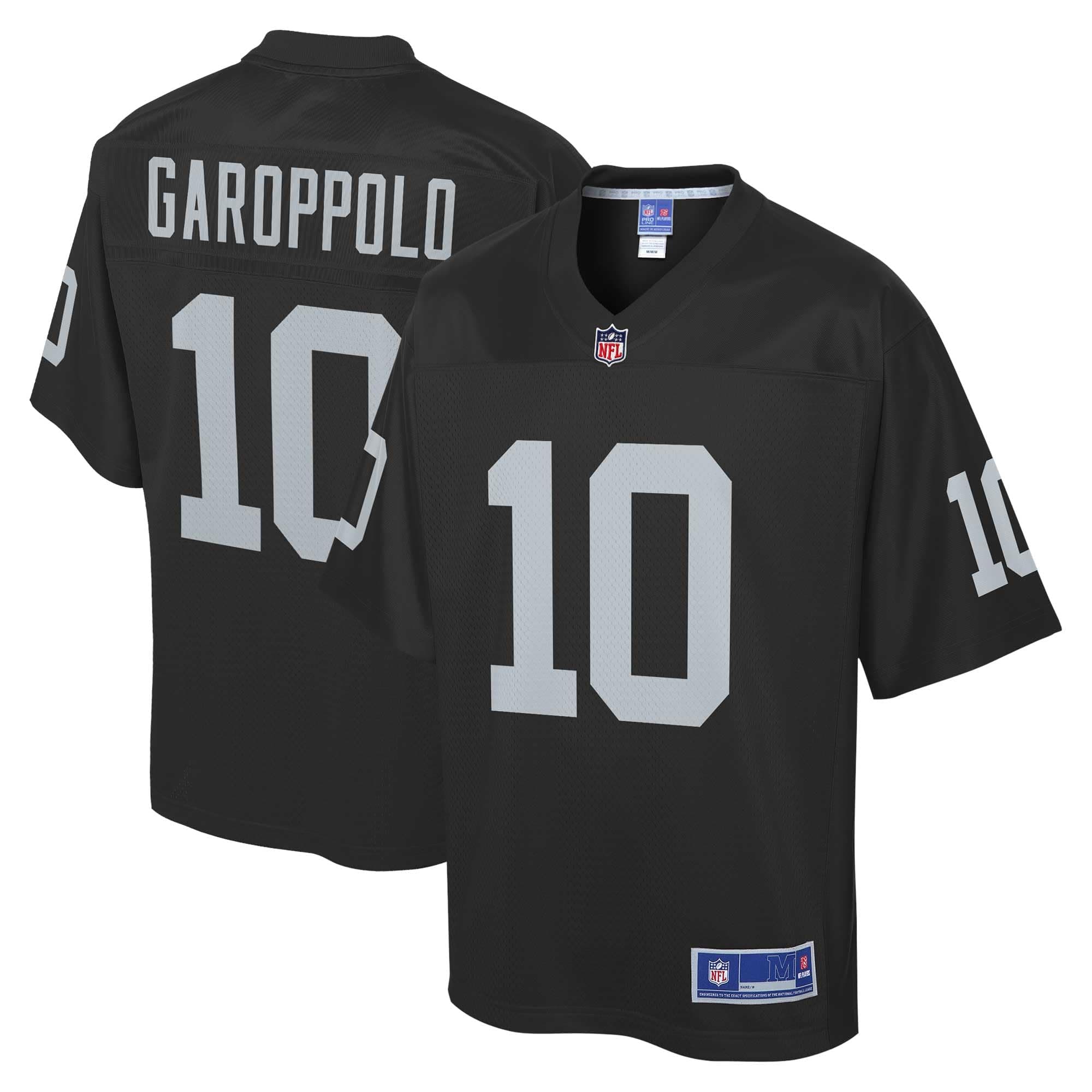 NFL PRO LINEMen's Jimmy Garoppolo Black Las Vegas Raiders Pro Line Jersey