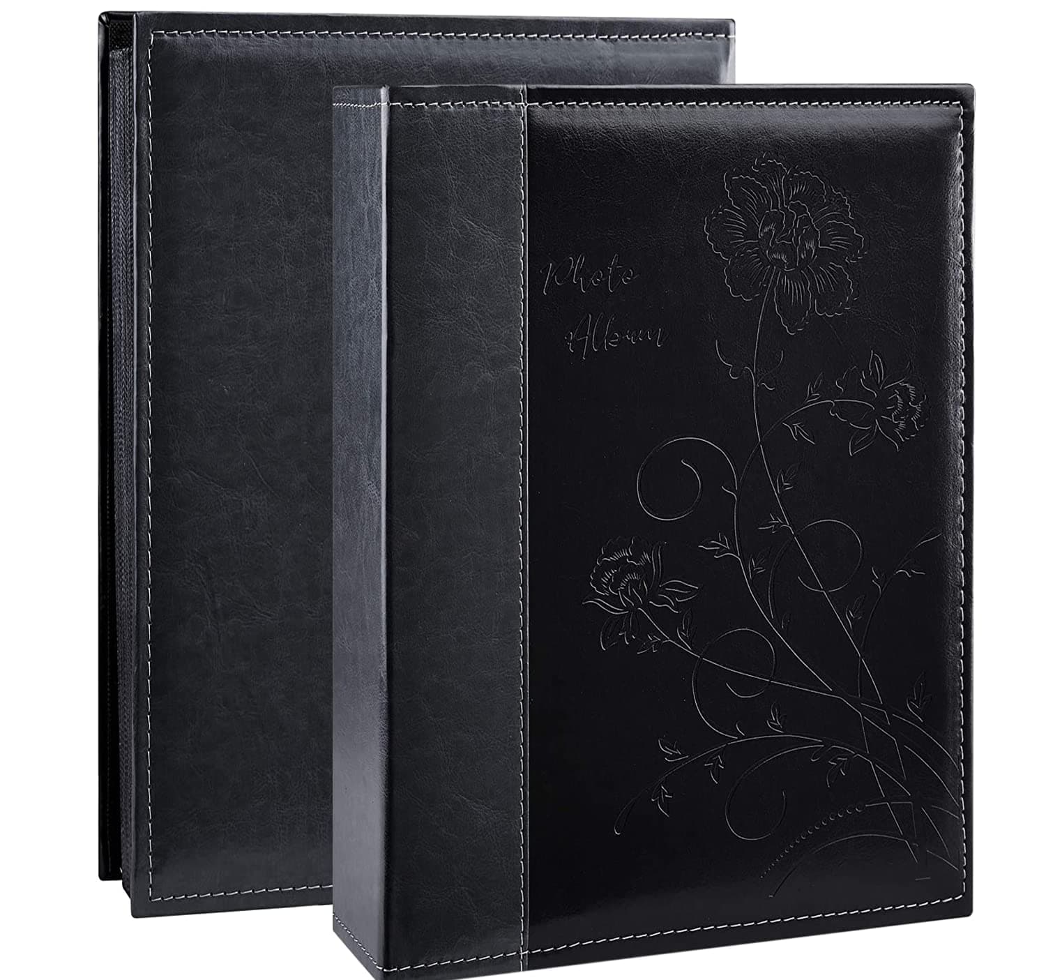 Artmag Photo Album 4x6 300 Photos, Extra Large Capacity Leather Cover Wedding Family Photo Albums Holds 300 Horizontal 4x6 Photos(Black)