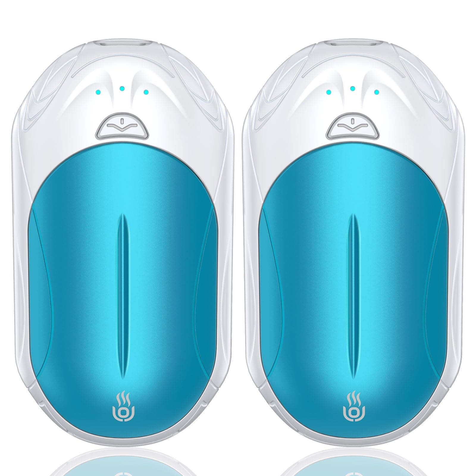 Hand Warmers Rechargeable 2 Pack,AI 6000mAh Rechargeable Hand Warmer,20Hrs Long Heating Electric Hand Warmer,Portable Pocket Heater,Gifts for Christmas,Golf,Camping,Hunting