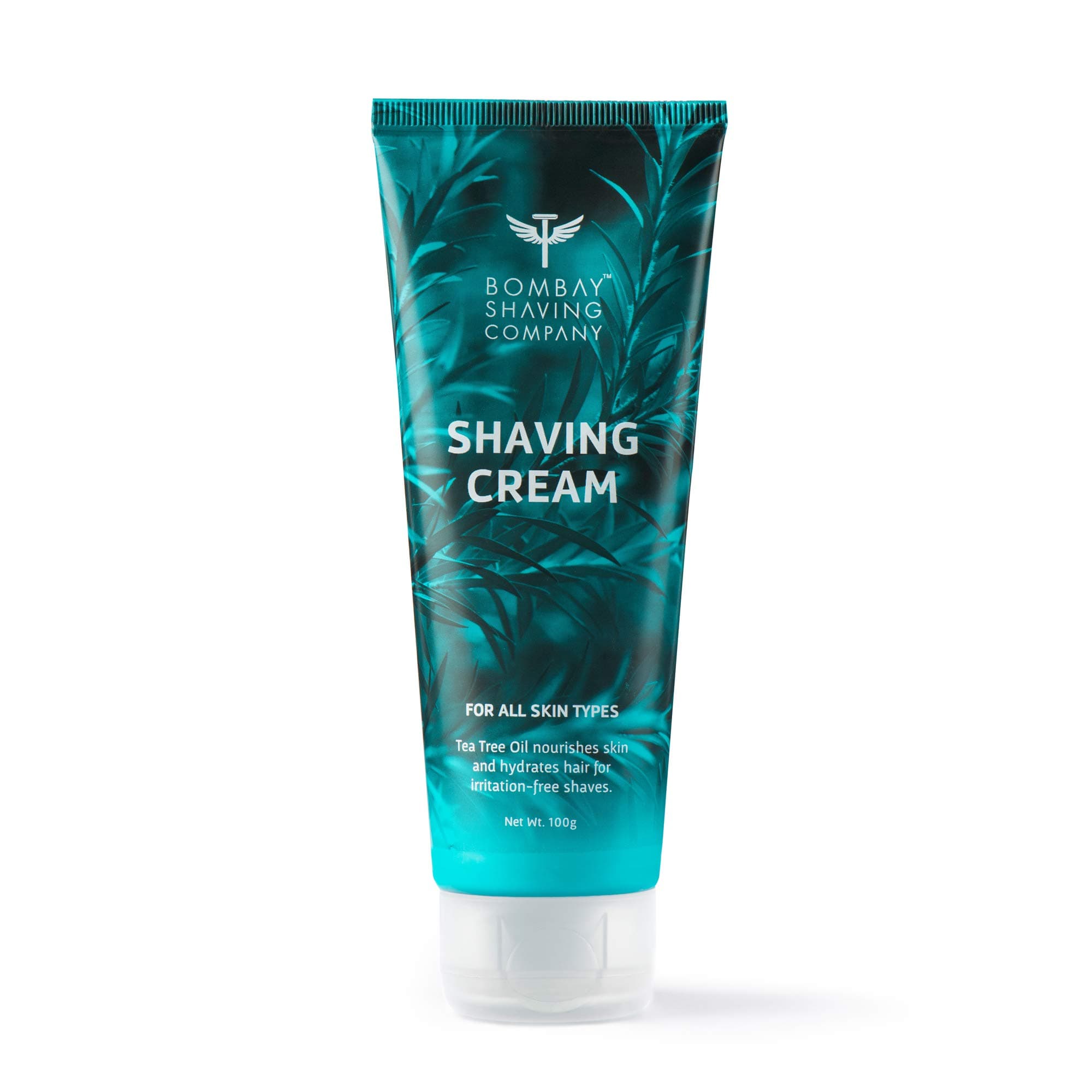 Shaving Cream with Tea Tree oil, Aloe Vera and Menthol Extracts, 100 g (Made in India)