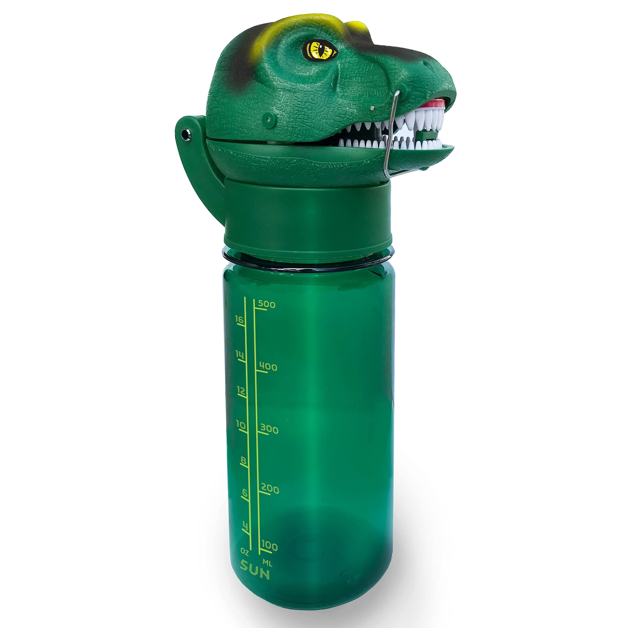 Sun CompanyRoarBottle T-Rex - Roaring Dinosaur Water Bottle for Kids | Cool Realistic TRex Roar | Spill and Leak-Proof BPA Free Tritan Waterbottle for Children