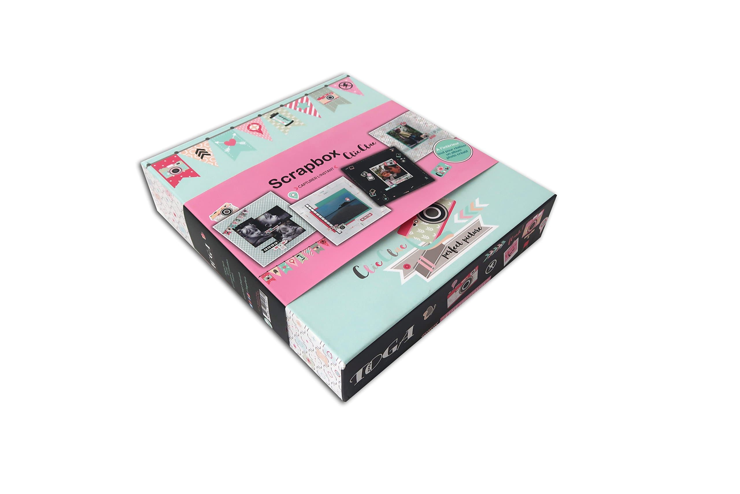 Toga KT75 Sofa Scrapbooking Kit Scrapbox Sofa Paper 23.5 x 26 x 5.5 cm Multi-Coloured