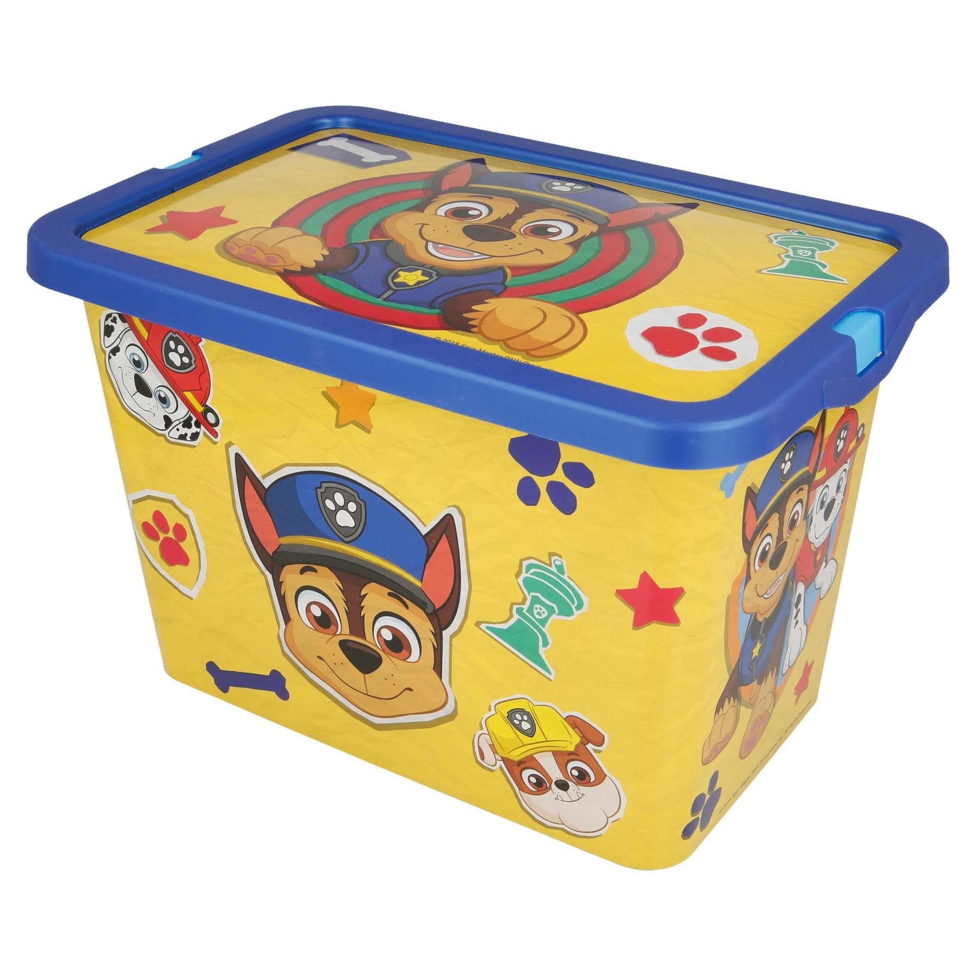 StorPaw Patrol Storage Box Container with Click Lock Lid, For Kids, Bedroom, Playroom, Toys, BPA Free (7 Litre)