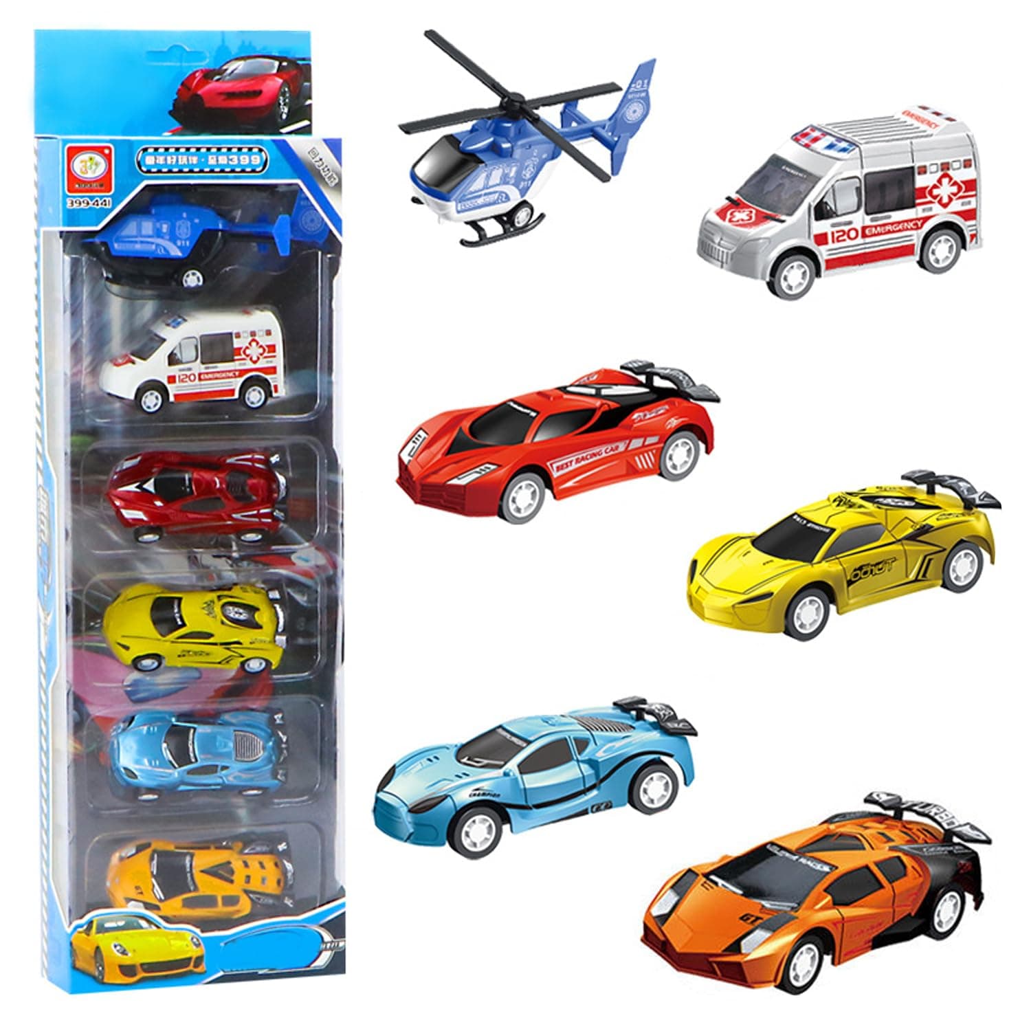 ALLBIZ Dinosaur Track Toys A Dinosaur World Road Race Flexible Track Playset and Cool Dinosaur car for 3 4 5 6 Year & Up Old boy Girls Gift (Race Car1)