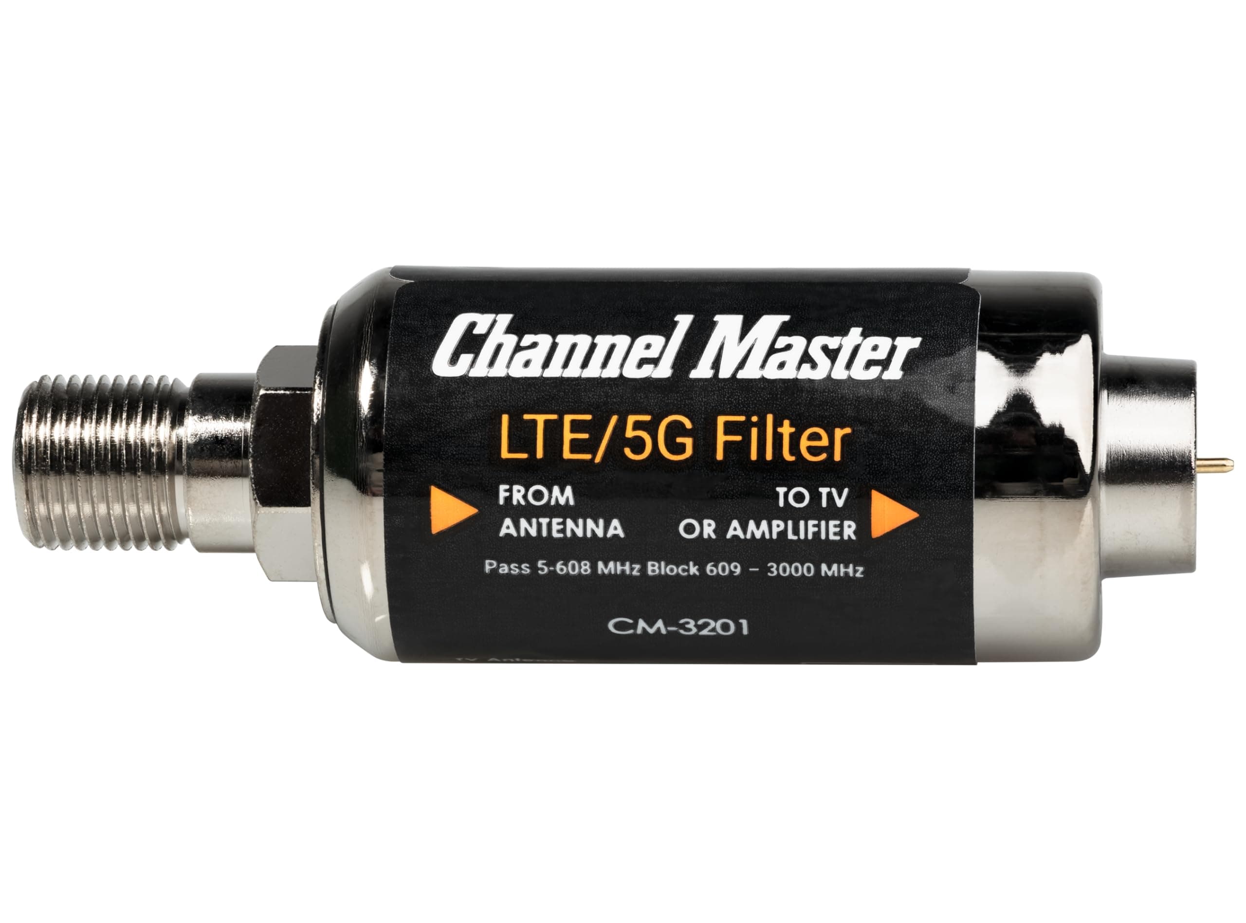 Channel Master CM-3201 LTE Filter - Optimized for 2023 LTE, 5G and US Standards - Blocks LTE and 5G signals that interfere with TV antenna reception