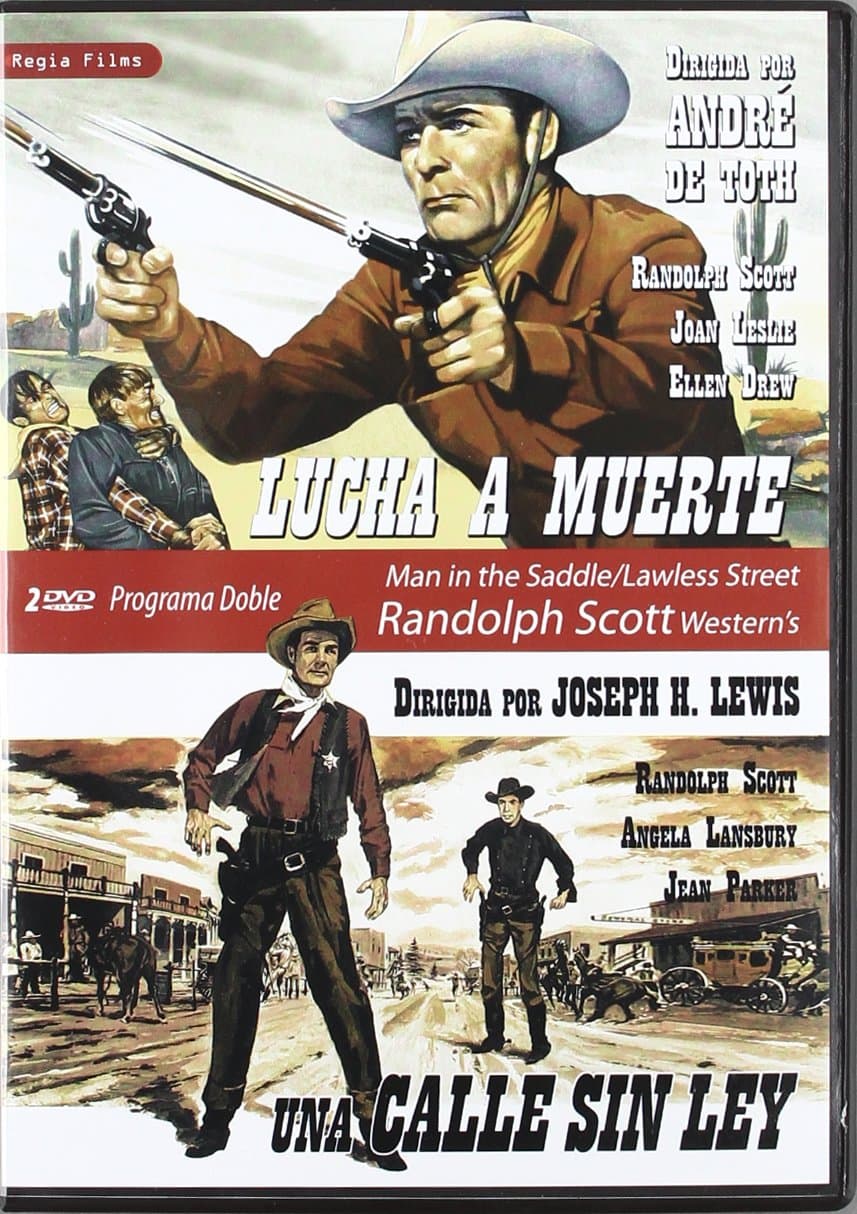 Randolph Scott Double-Bill: Man in the Saddle (1951) / A Lawless Street (1955) - Region Free PAL Double-DVD, plays in English without subtitles