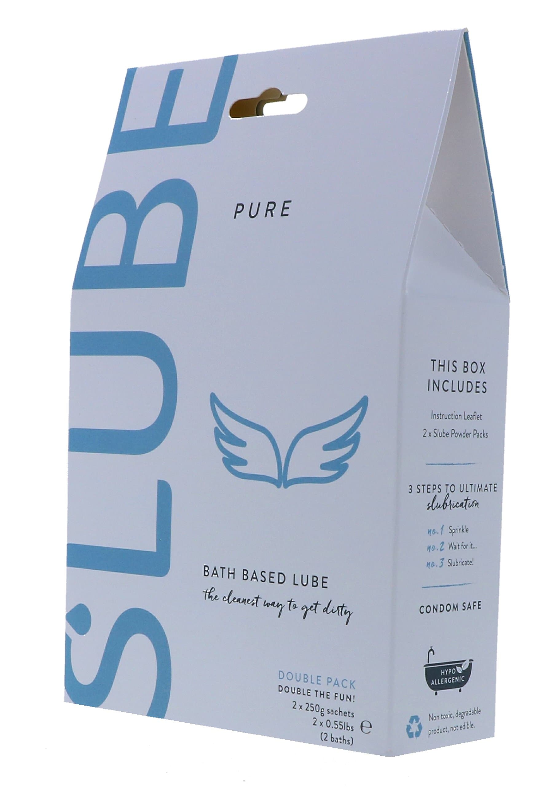 Slube Pure Bath & Body Lubricant - Double Pack 500g