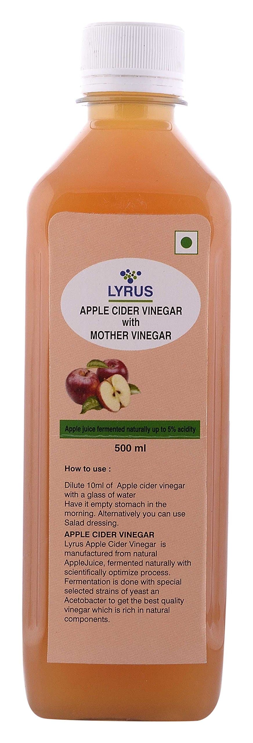 Lyrus Apple Cider Vinegar with Mother Vinegar - 500 ml