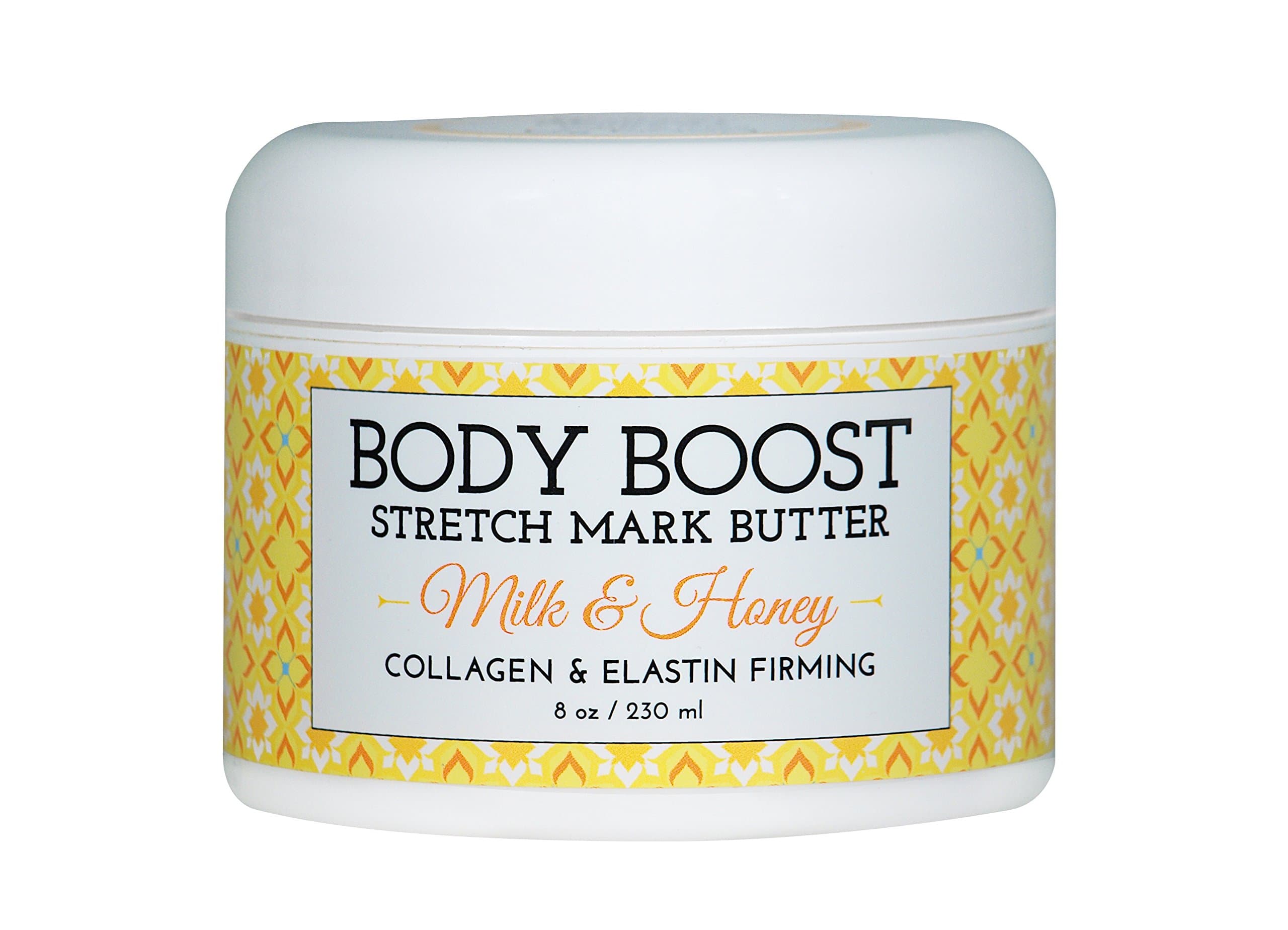 Body Boost Milk & Honey Stretch Mark Butter- Safe for Pregnancy and Nursing- Repair Stretch Marks and Scars- Paraben, Phenoxyethanol Free