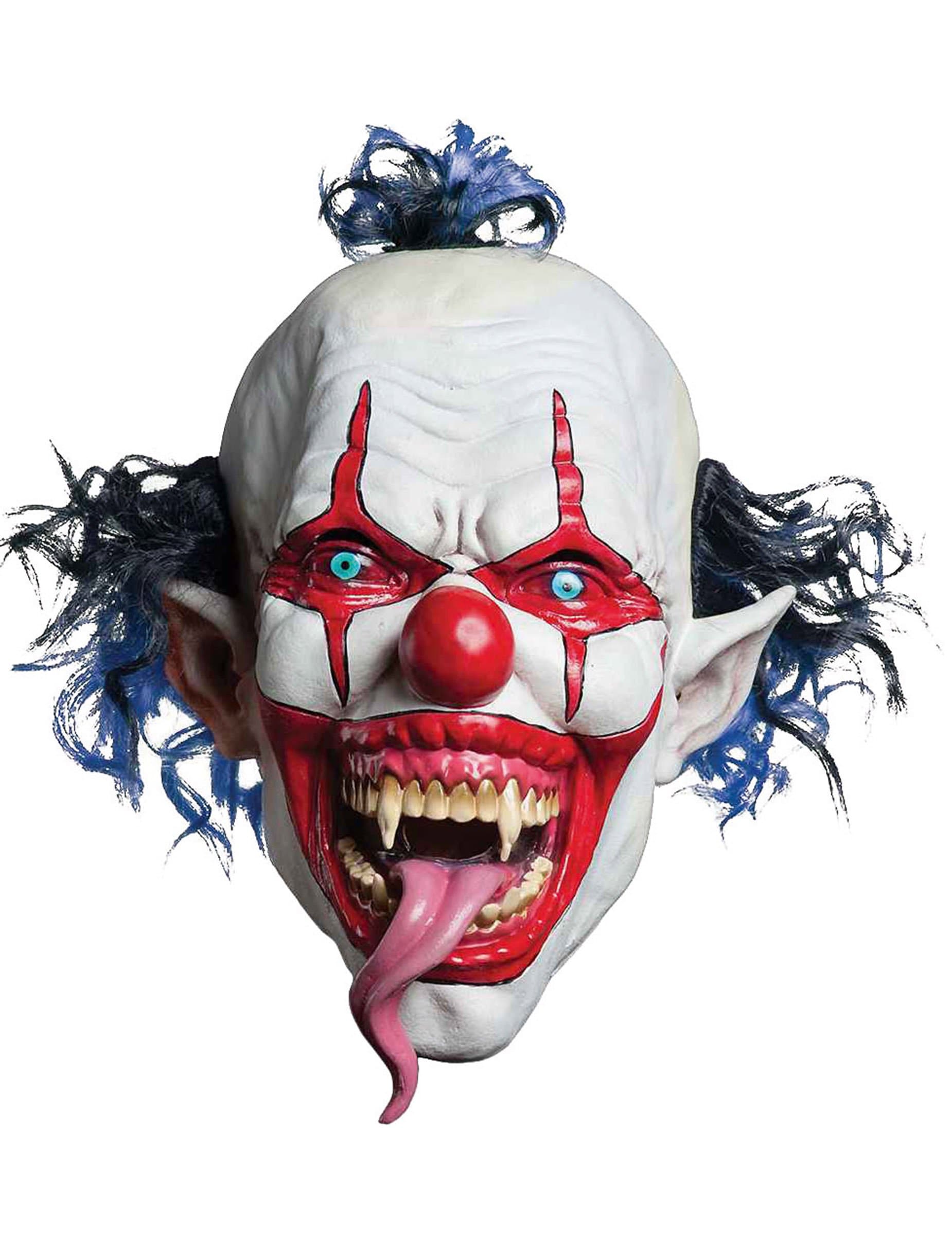 Lizard Tongue Evil Clown Mask