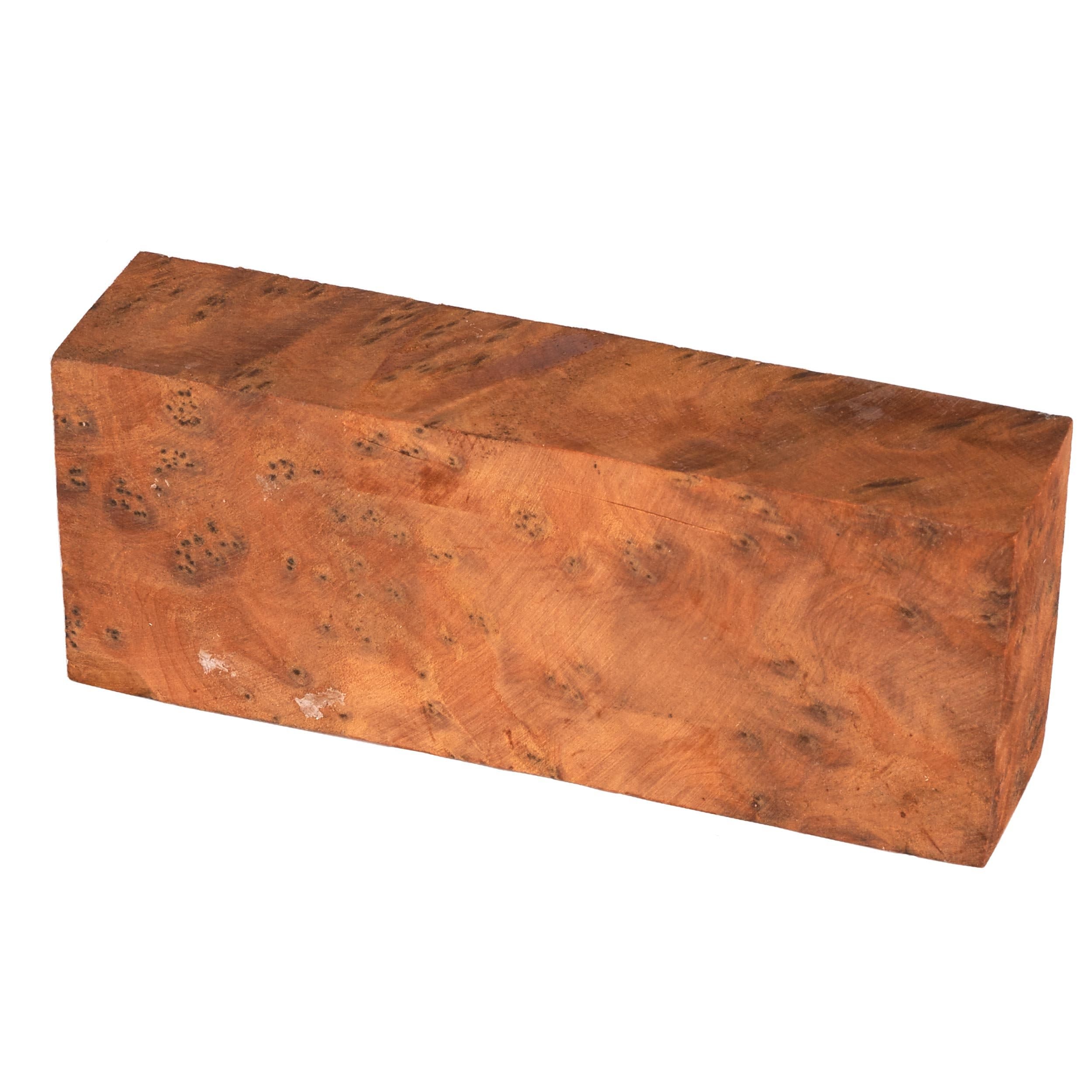 Thuya Burl Knife Scale 1" x 1-1/2" x 5" 1-Piece