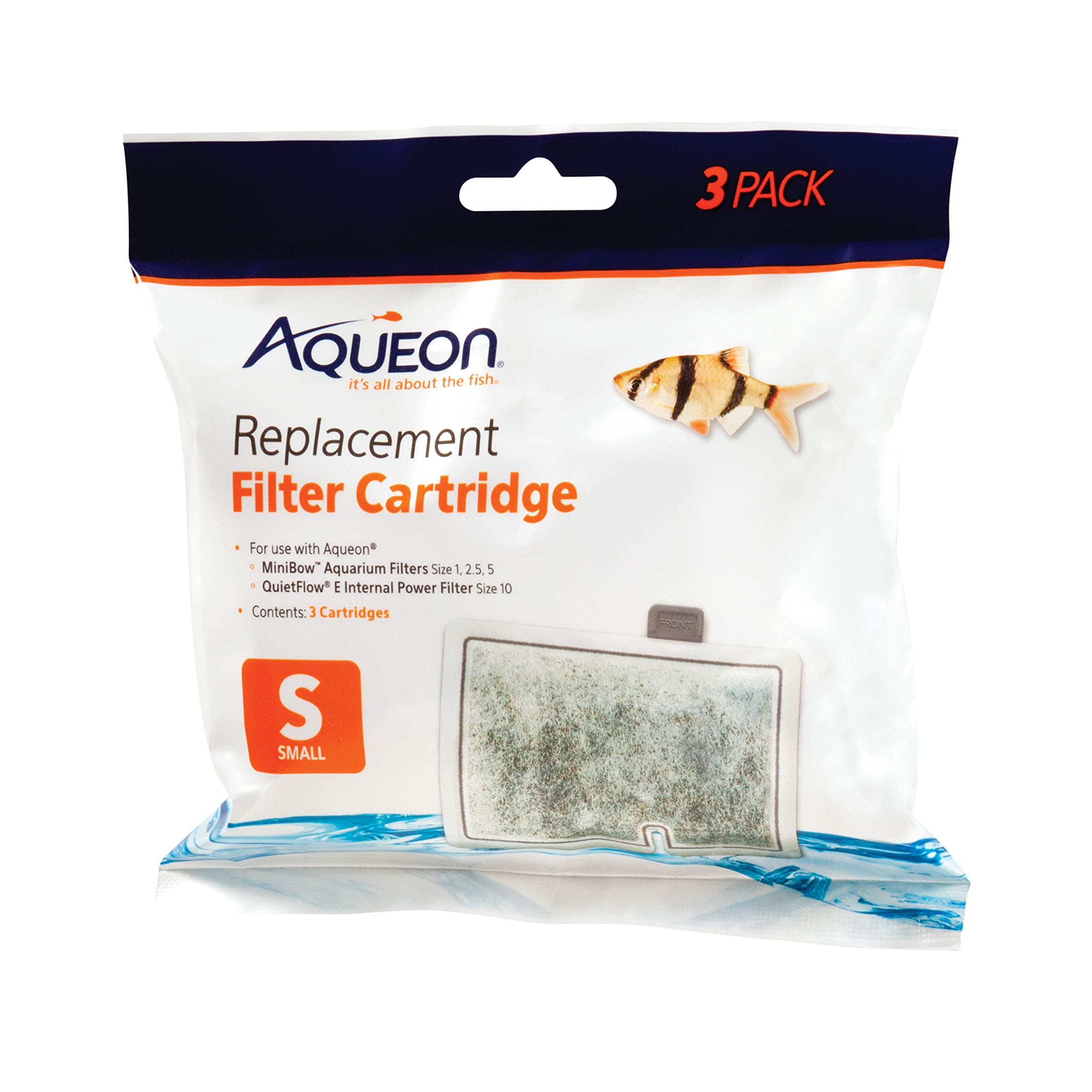 Aquarium Fish Tank Replacement Filter Cartridges Small - 3 pack
