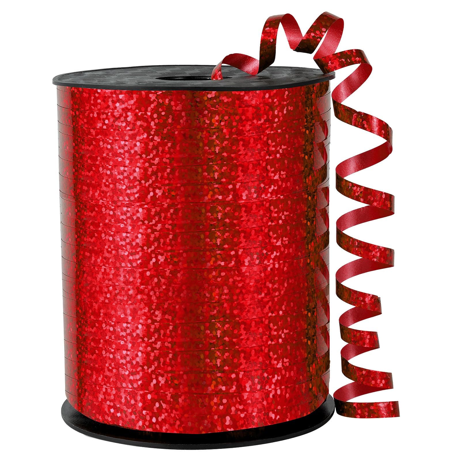 Red Curling Ribbon - 500 Yard Shiny Metallic Curling Ribbon for Gift Wrapping, Balloons, Christmas, Valentine's Day, Birthday