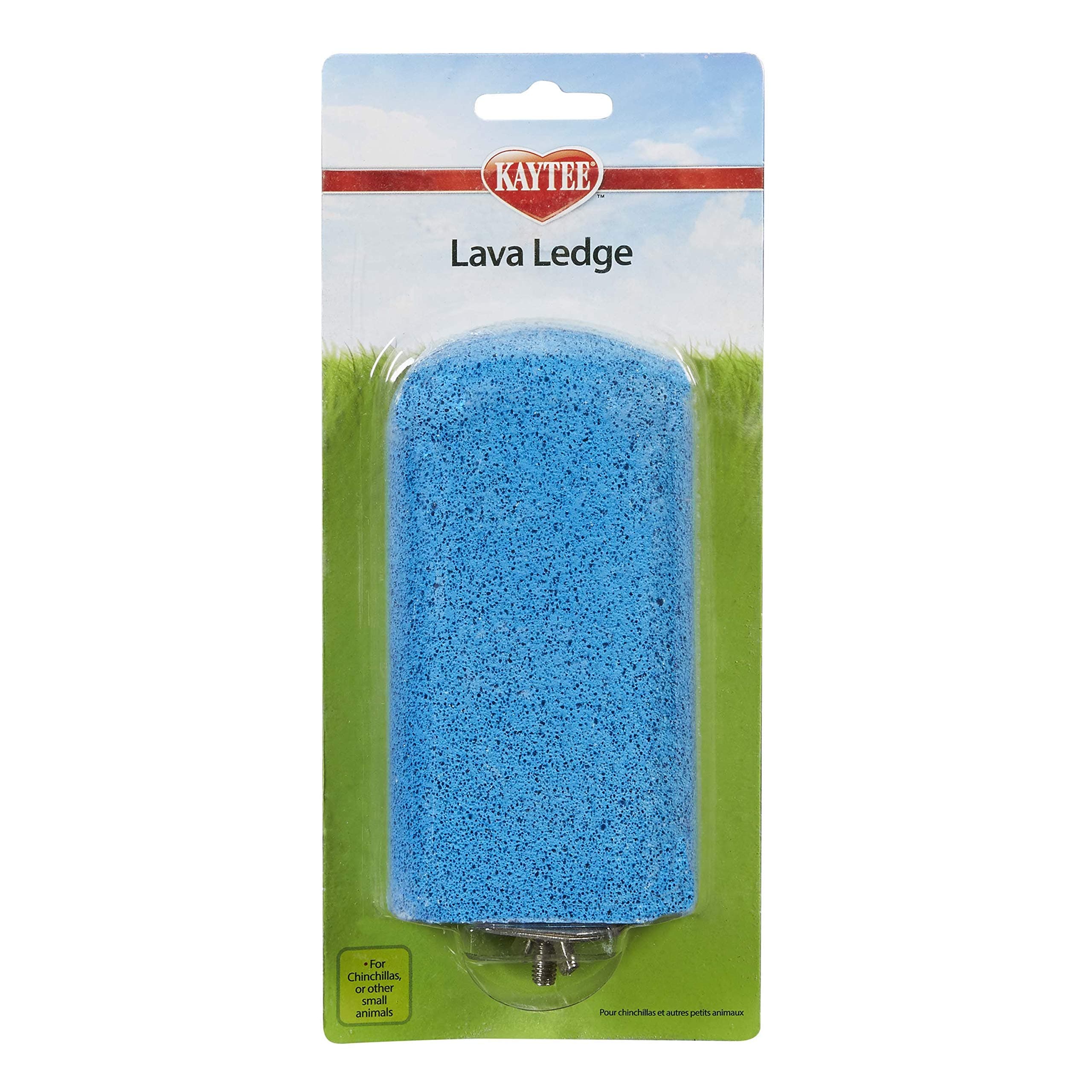 Kaytee Lava Ledge, Shelf, Climbing Wall for Small Pets, Chinchillas, Ferrets, Rabbits, Rats, Safe to Chew, Natural Pumice Rock