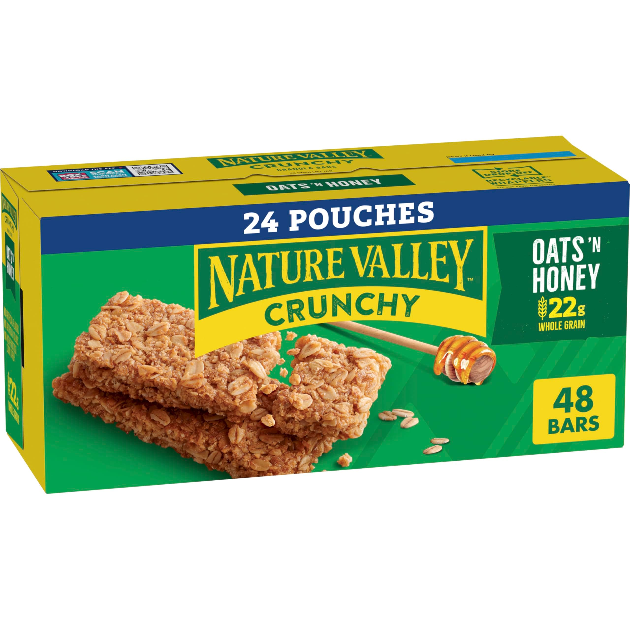 Granola Bars, Crunchy Oats 'n Honey, 48 ct
