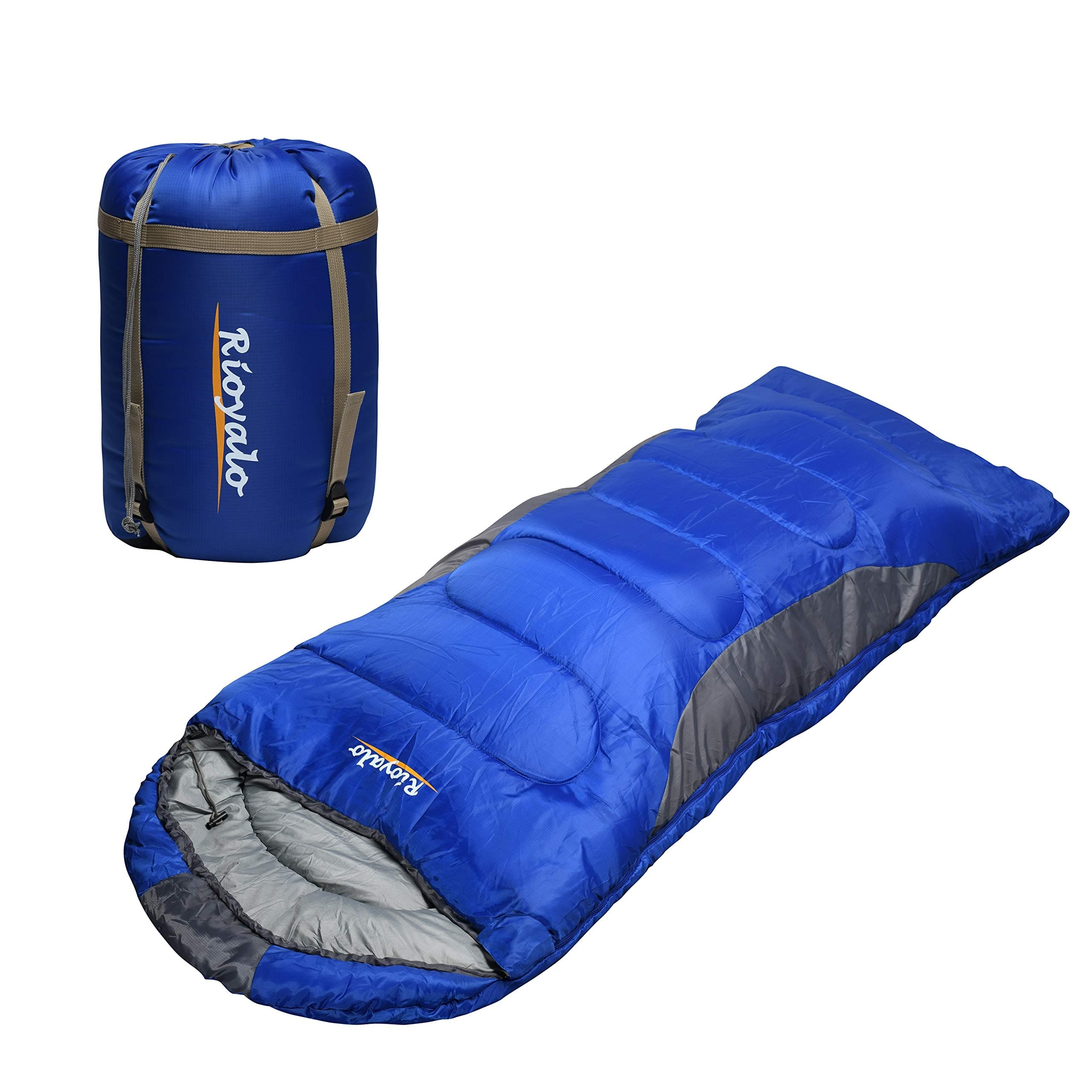 0 Degree Winter Sleeping Bags for Adults Camping (450GSM) - Temp Range (5F–32F) Portable Waterproof Compression Sack- Camping Sleeping Bags for Big and Tall in Env Hoodie: Backpacking Hiking 4 Season