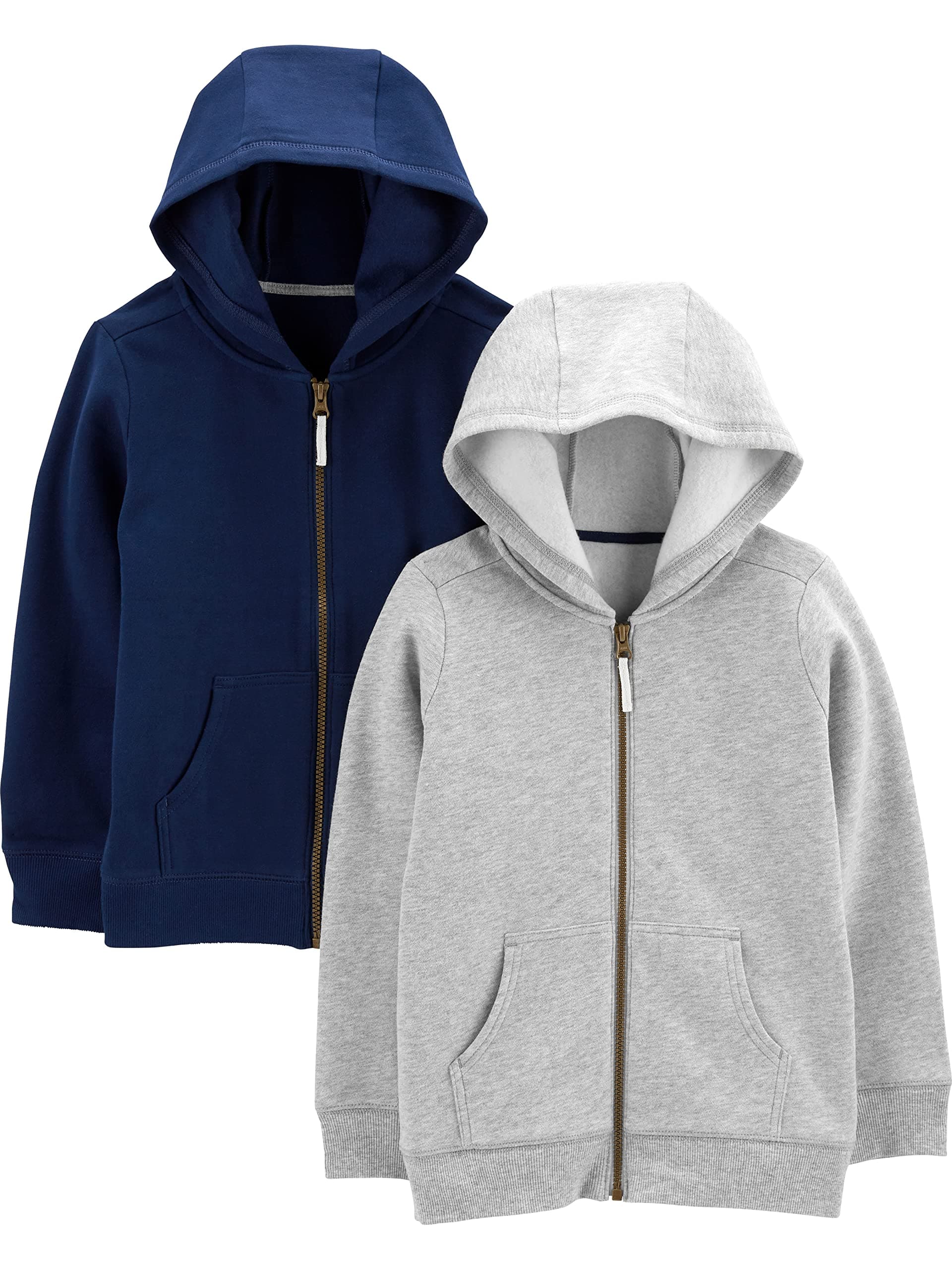 Simple Joys by Carter'sToddlers and Baby Boys' Fleece Full-Zip Hoodies, Pack of 2OEKO-TEX STANDARD 100