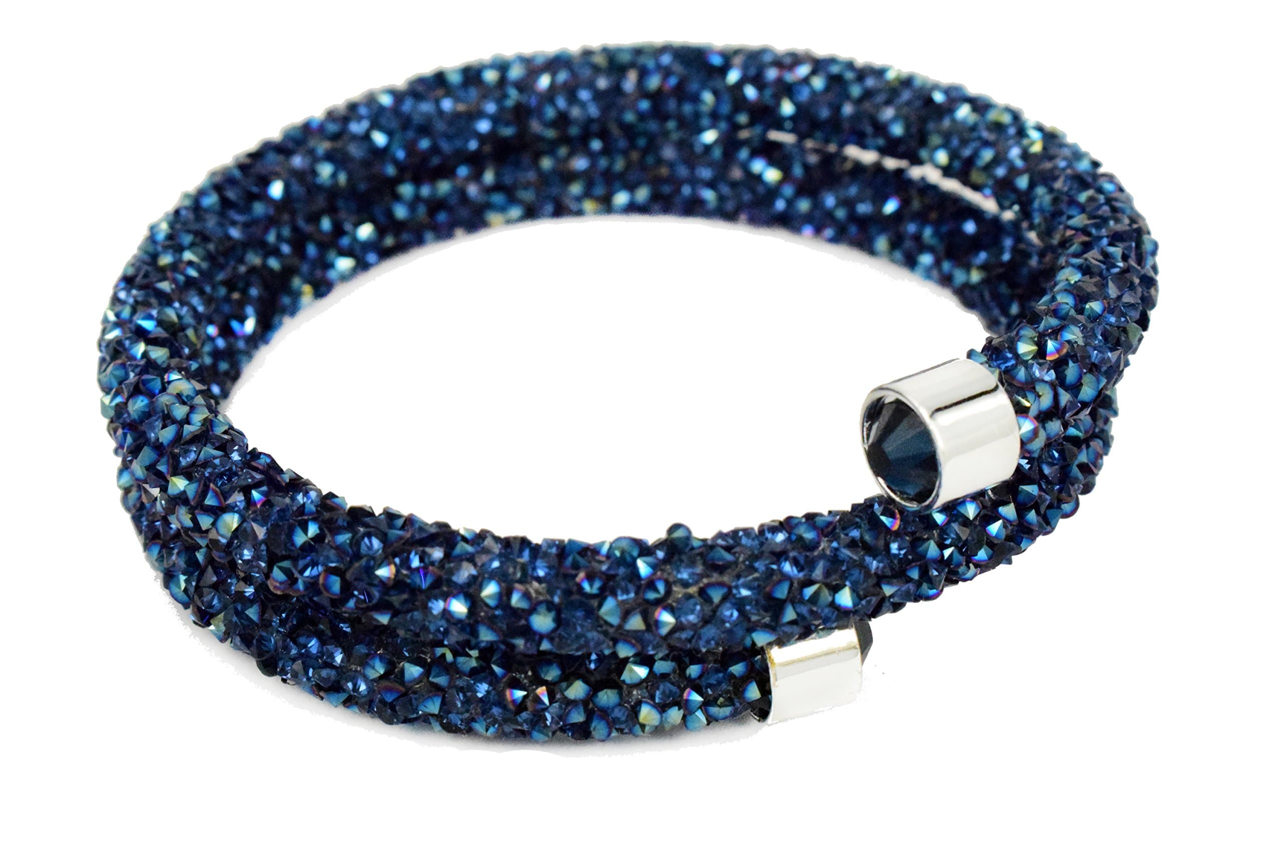 QIDISI A Crystaldust Crystal Bracelet Bangle Mixed Color Packaging 2 wrap