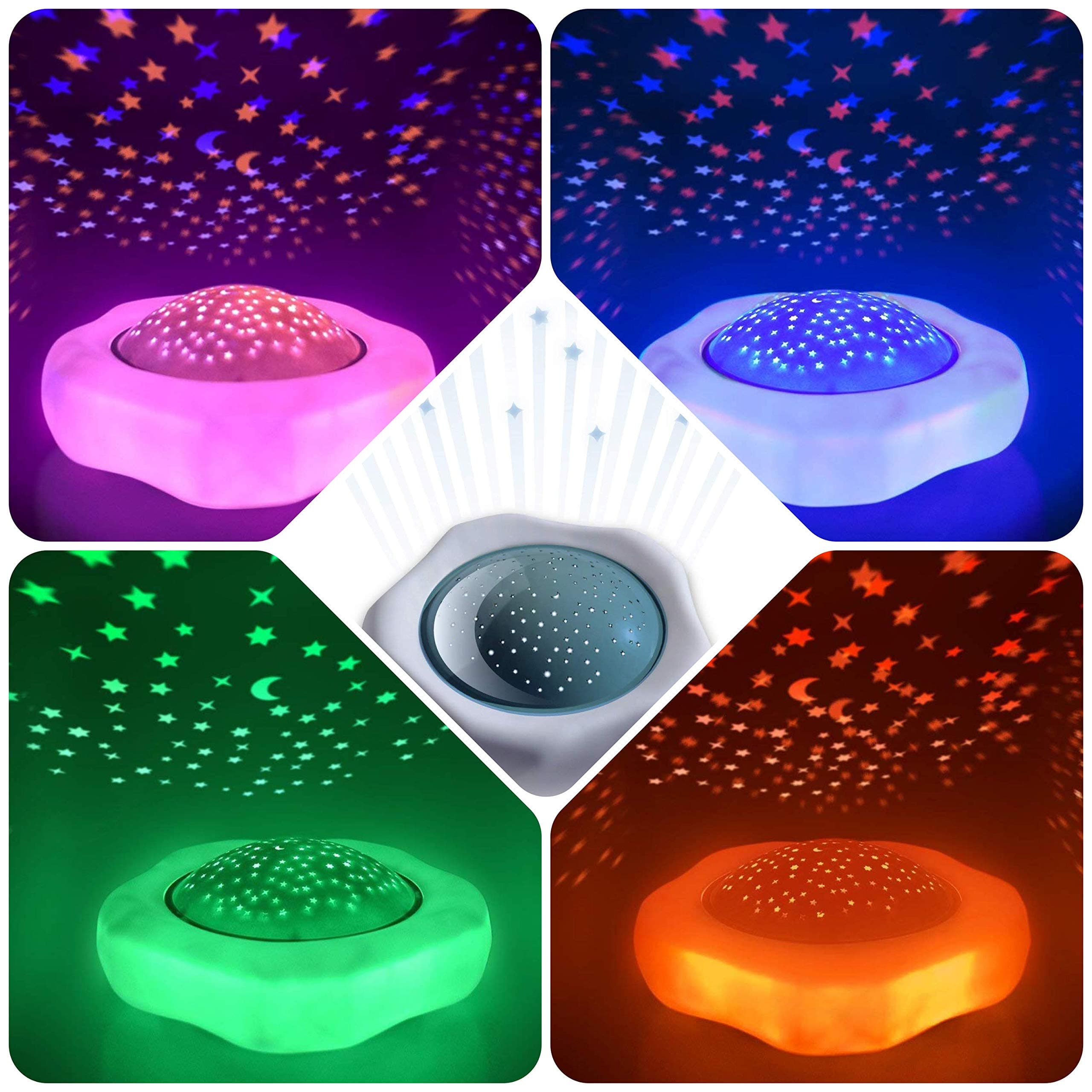 Venture | Magical Twilight Stars | Baby Night Light Star Projector (Blue)