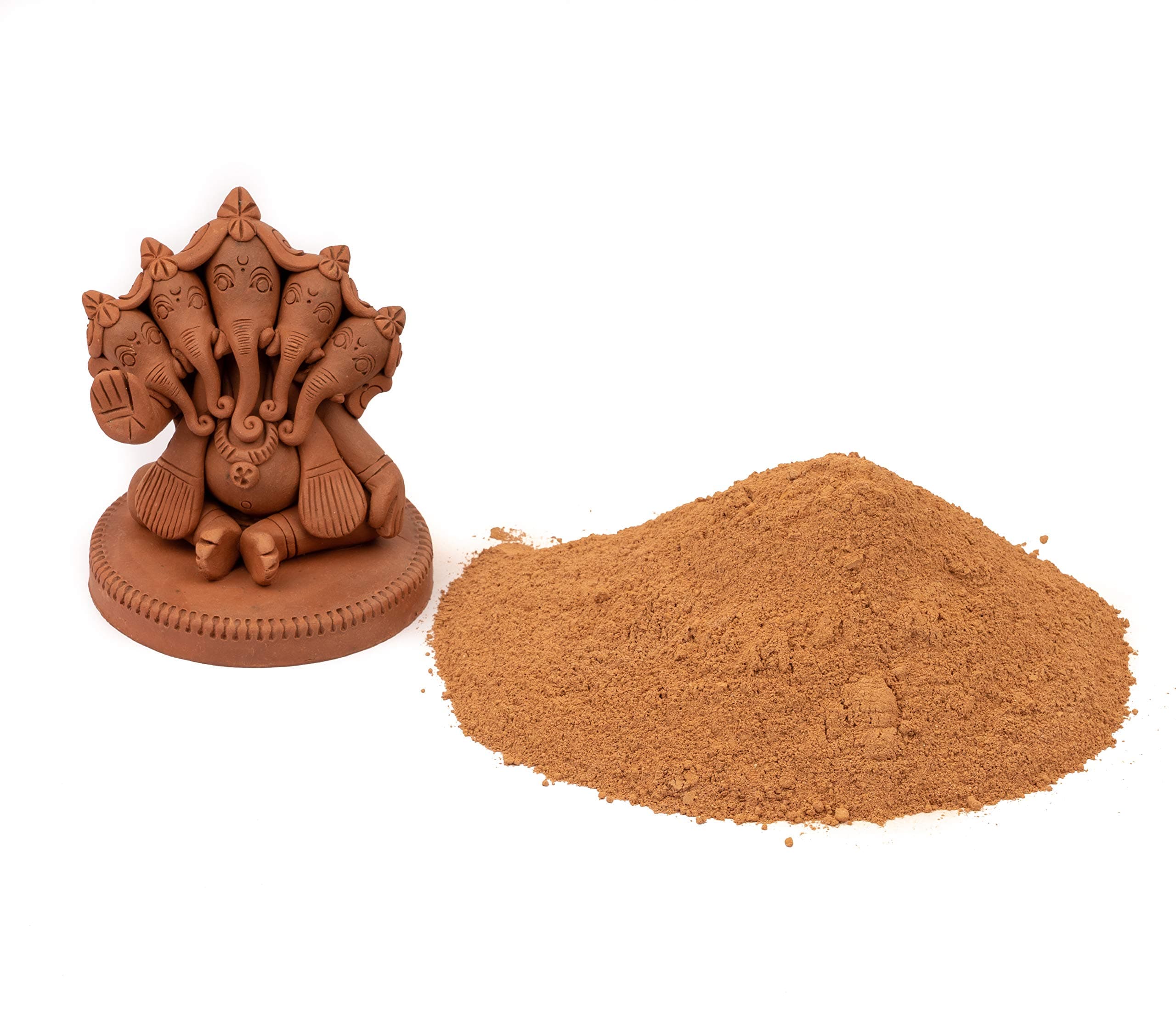 Diy Shadu Earthen Clay Powder Bag Ready To Use For Home Made Organic Eco-Friendly For Ganesha|Nontoxic Natural & Soft For Kids Adults Sculpture And Modeling At School|1 Kilogram-Red