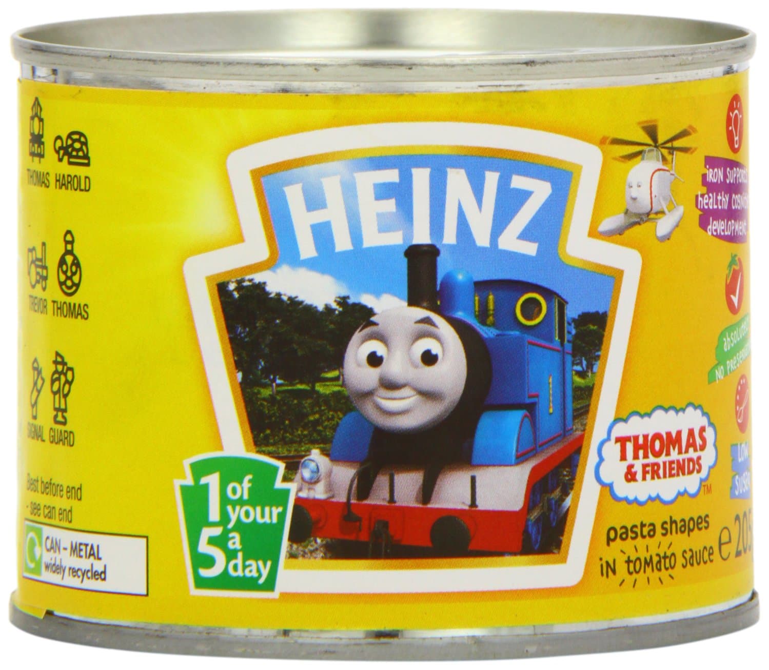 Thomas and Friends Pasta Shapes in Tomato Sauce, 205 g (Pack of 12)