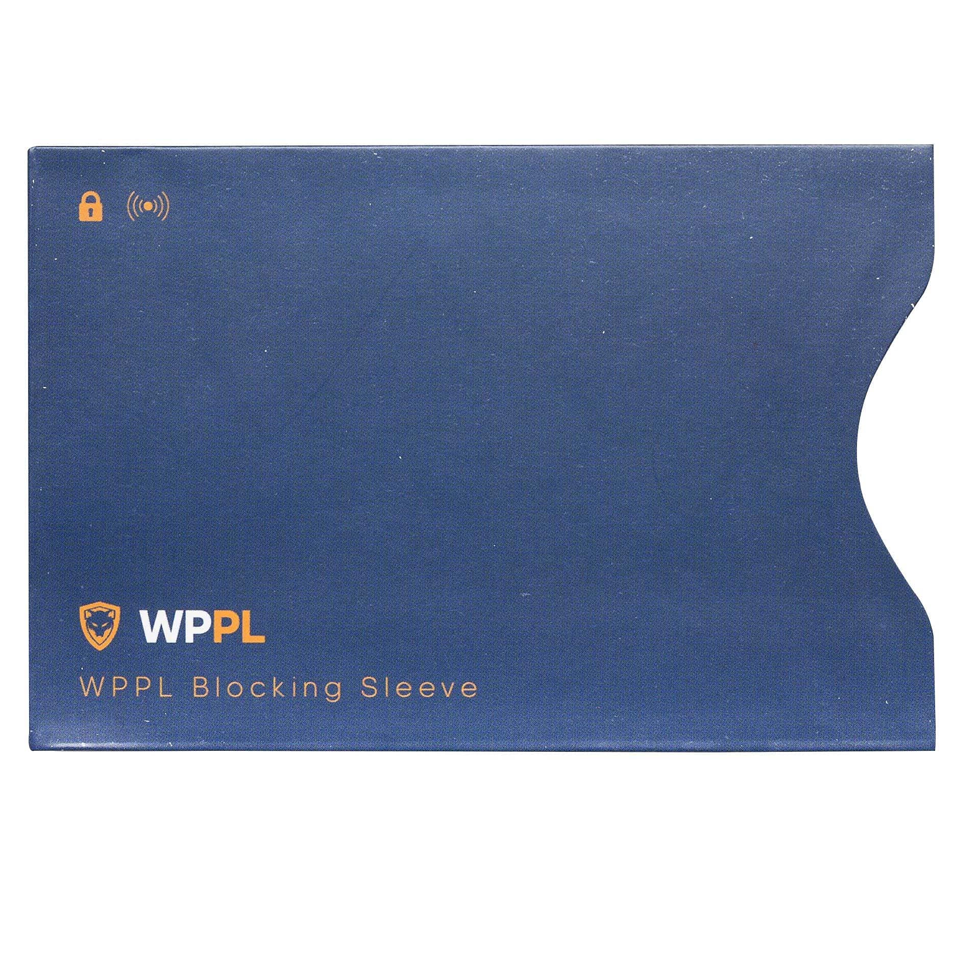RFID Sleeves Credit Card Sleeve - Credit Card Protector Sleeves to Block Data Theft - RFID Blocking Credit Card Sleeves for Credit & Debit Cards Protection - Fits in Wallet & Purses (Blue)
