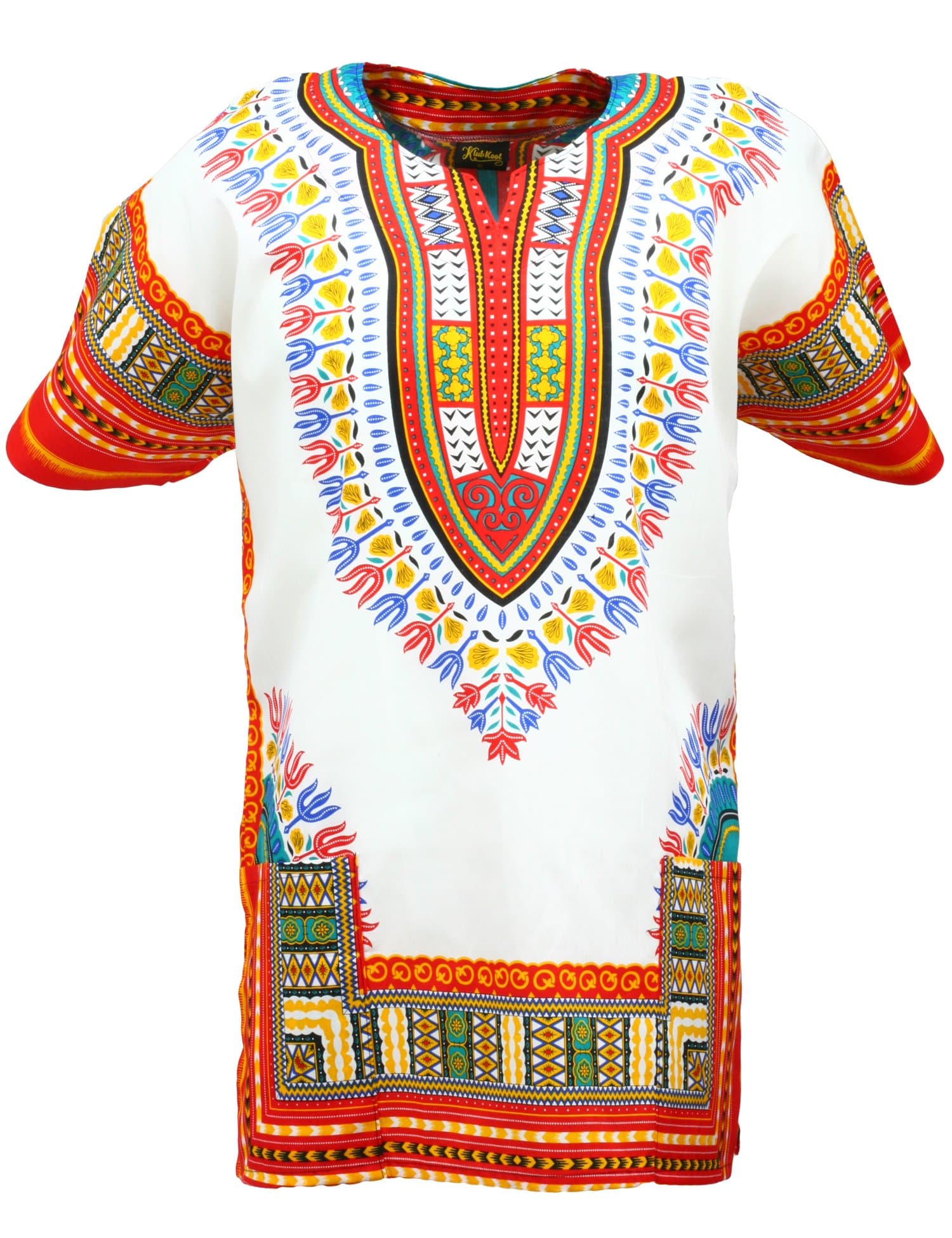 KlubKool Dashiki Shirt Tribal African Caftan Boho Unisex Top Shirt