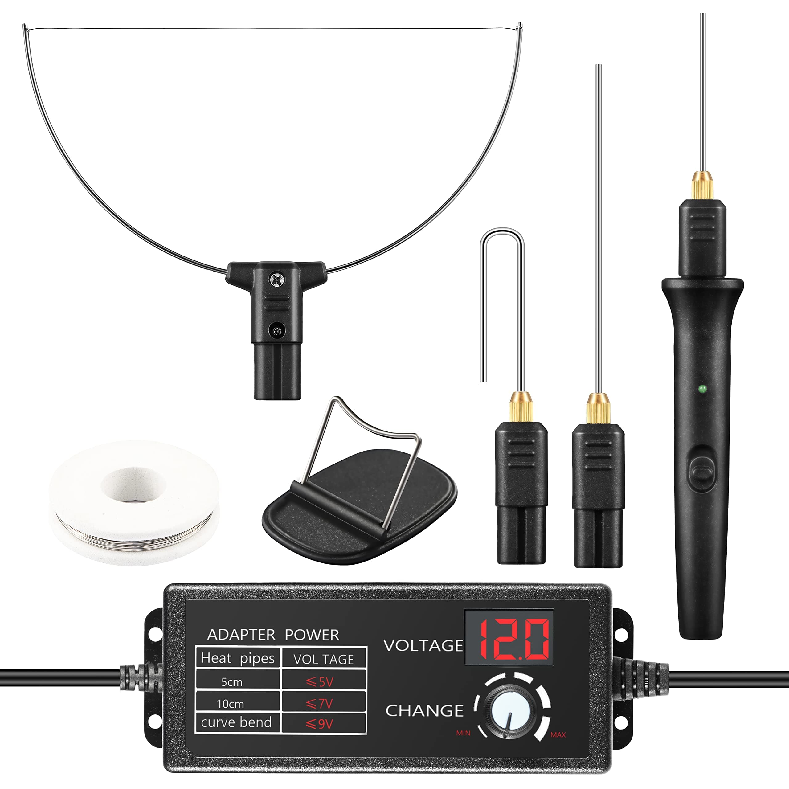 Aolloa Hot Foam Cutter, 4 in 1 Foam Cutter Set With 240V / 18W Digital Voltage Controller, Hot Cutting Set,Electric Cutting Machine Pen Tools Kit Wire, Mark Pen, For Polyethylene Styrofoam Carving