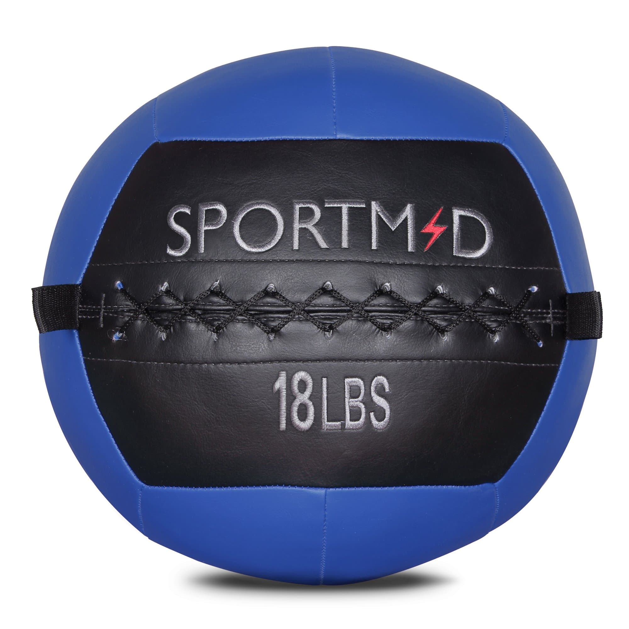 Medicine Ball Wall Ball Soft Exercise Ball Heavy Duty Strength and Conditioning Cardio Workouts Core Training Muscle Building Balance 18 LBS (Blue)