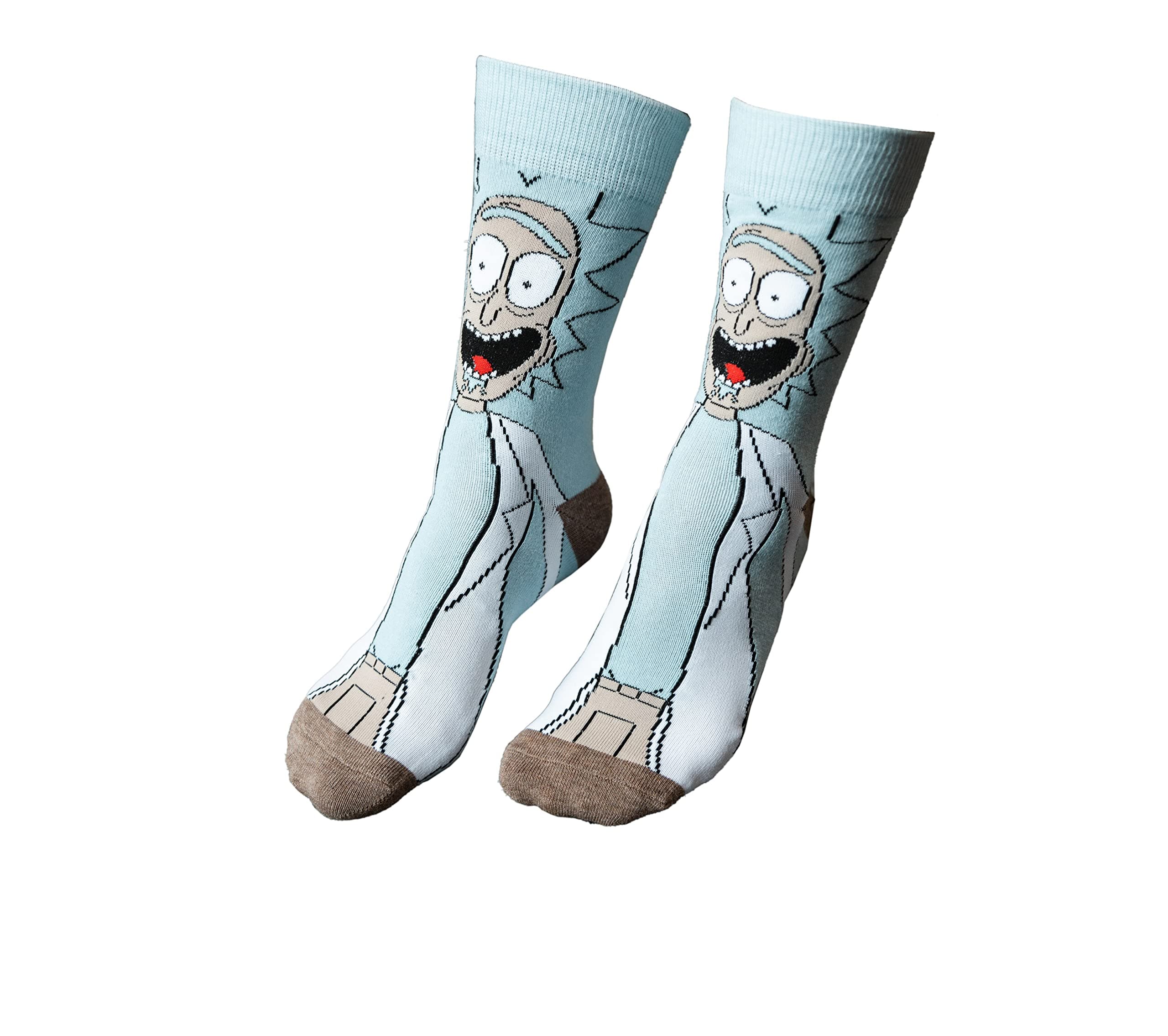 Novelty Socks Colorful Cotton Socks Unisex Pattern Rick and Morty One-Size Funny Trendy
