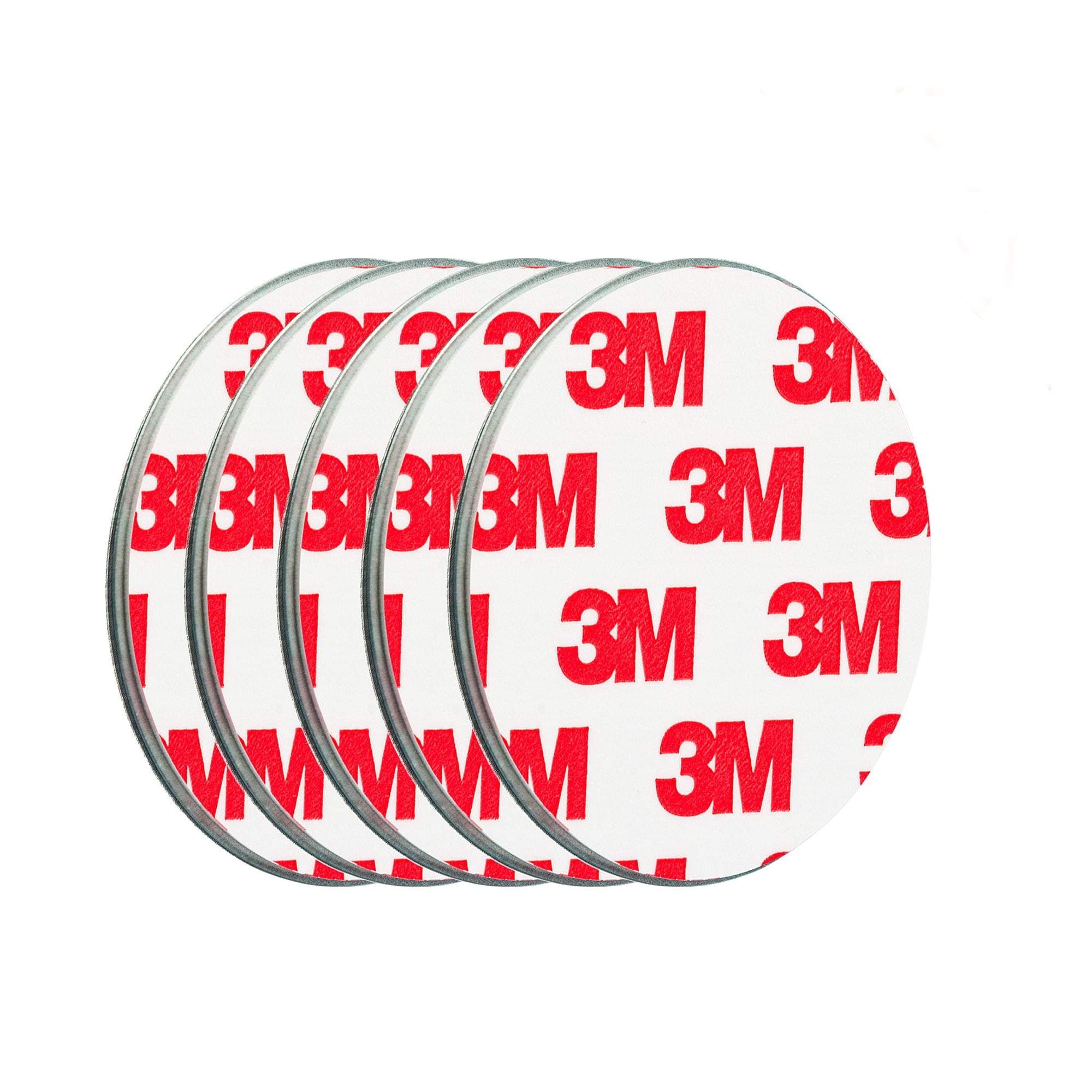 ECENCE 5pcs Magnetic Smoke Detector Mount Magnetic Adhesive Pads For Smoke Alarms Ø 50mm - Fast & Safe Mounting - No Drilling Or Screws - Fire Protection - Installation Tool