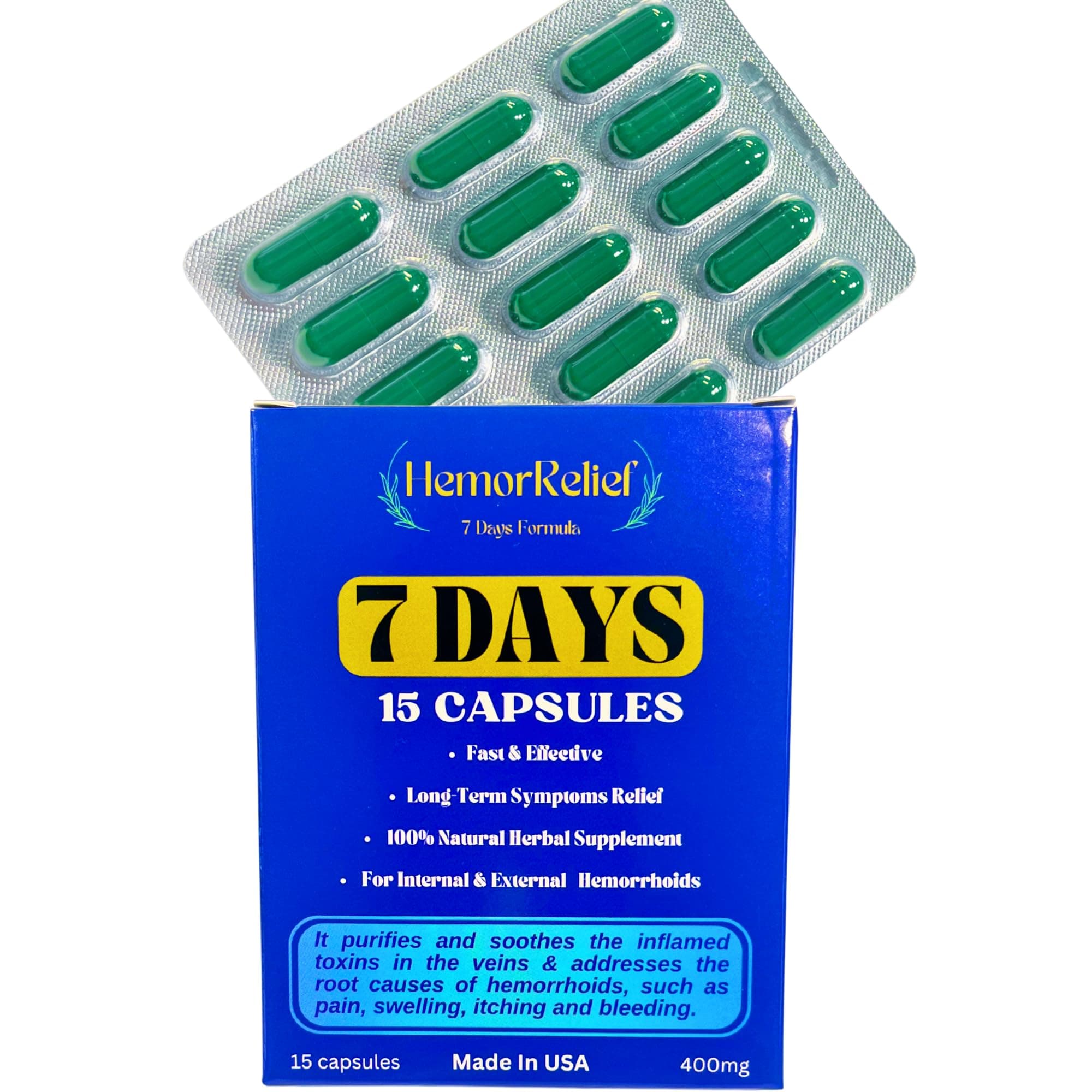 7Days Hemorrhoid Detox Formula, Works to Address The Root Causes of Hemorrhoids Provide Fast & Long-Lasting Relief