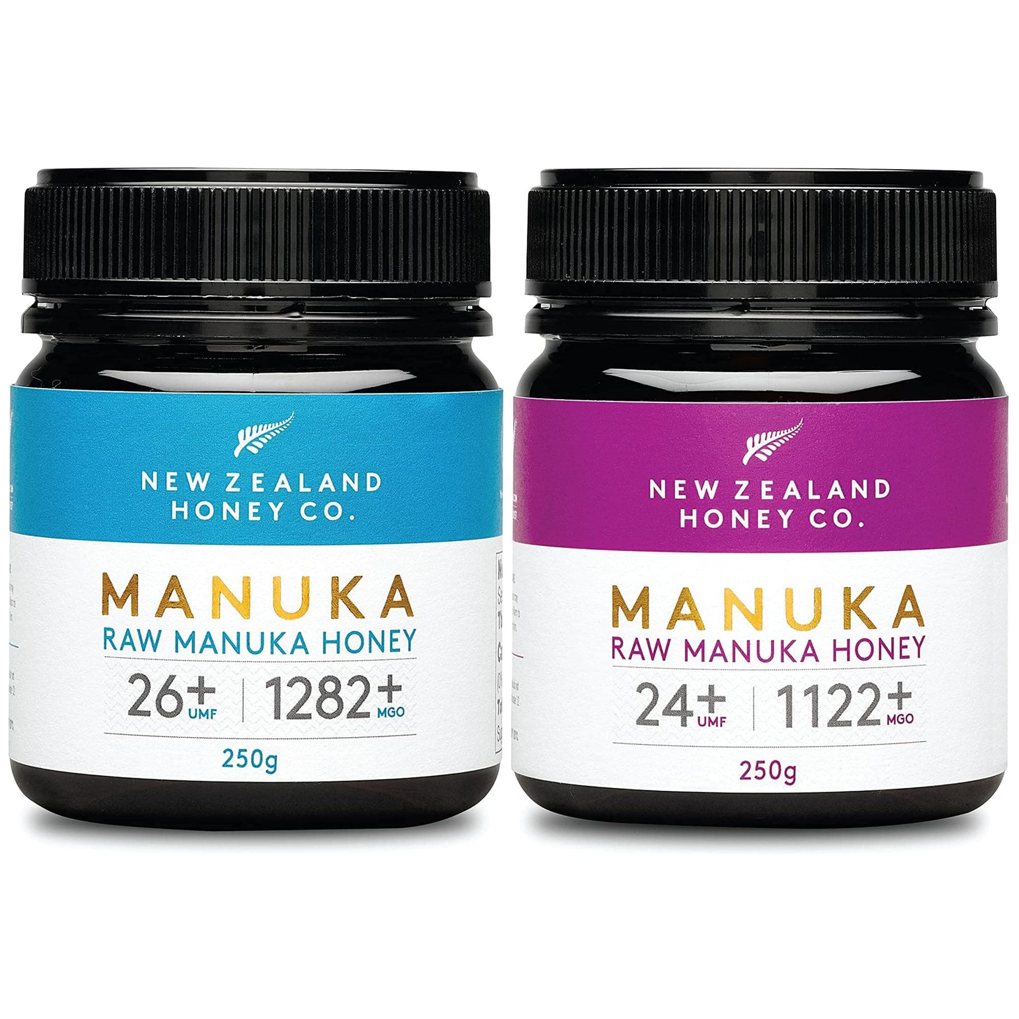New Zealand Honey Co. Raw Manuka Honey UMF 26+ / MGO 1282+ 8.8 oz & UMF 24+ / MGO 1122+ 8.8 oz