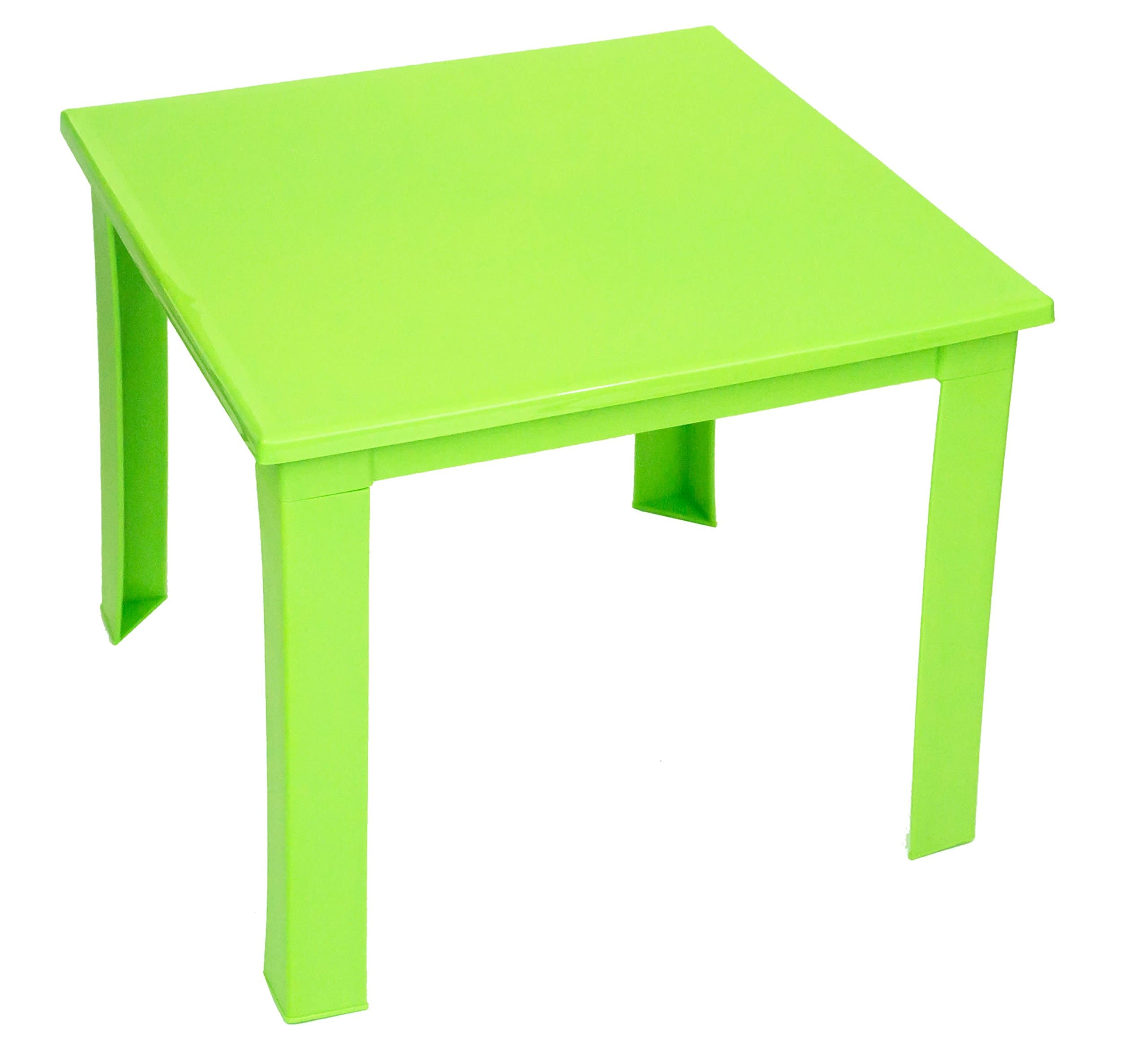 e2e Kids Children Plastic Home Garden Picnic Folding Foldable Table (Lime Green)