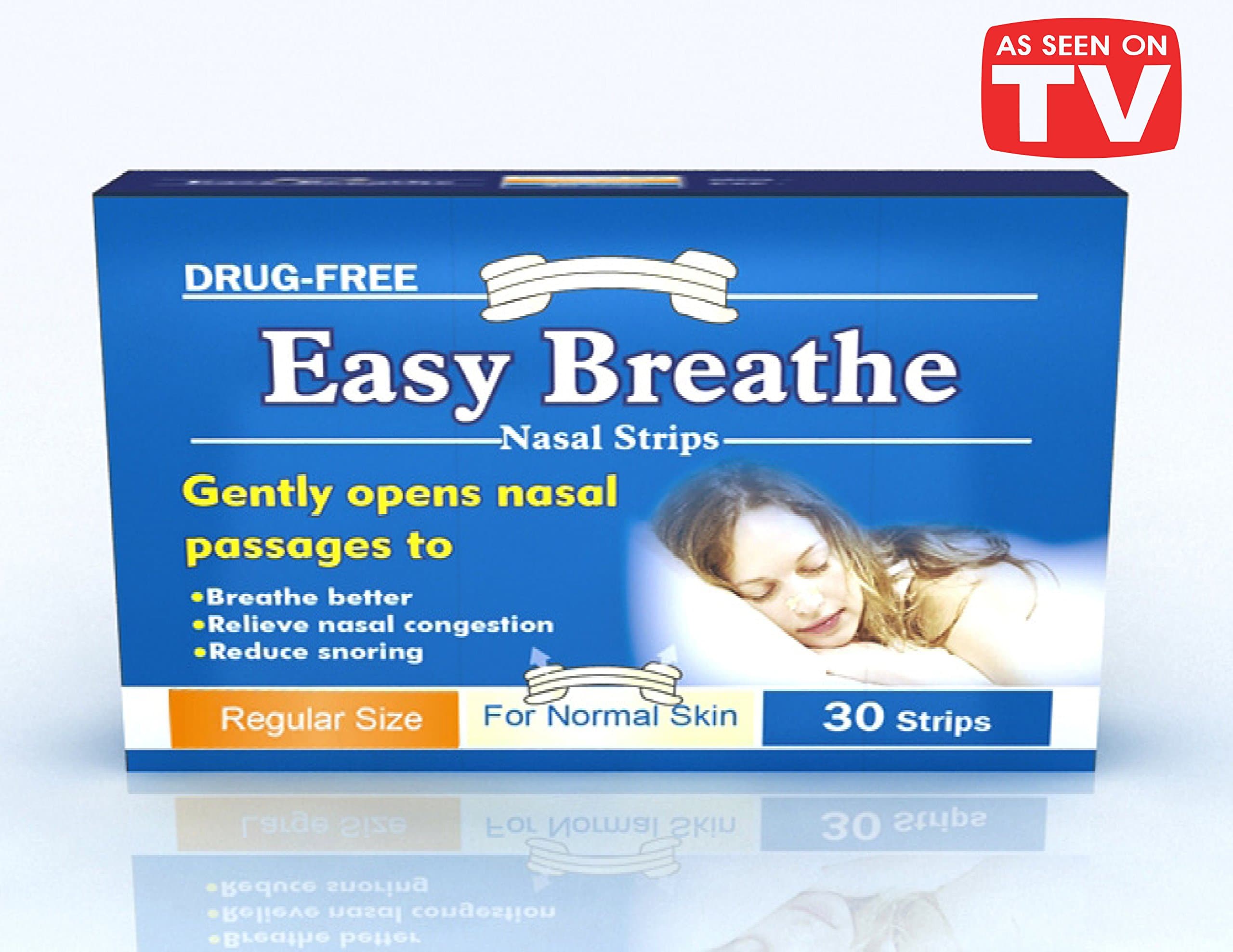 Easy Breathe Natural Nasal Strips - Regular Size (S/m) (30 Strips)