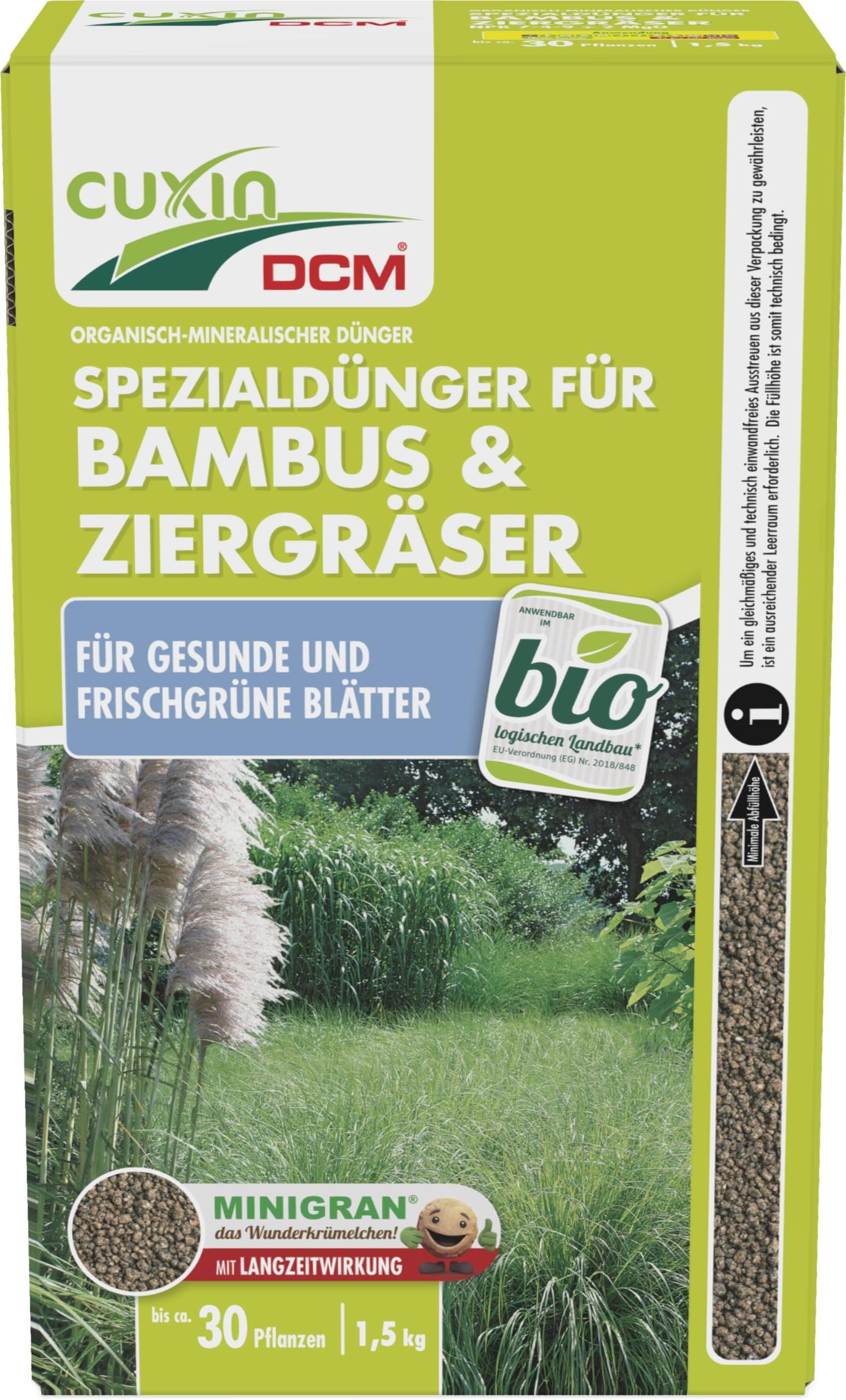 Cuxin Essential nutrients. Special Fertilizer for Even Feeding Bamboo and Ziergras 1.5 kg