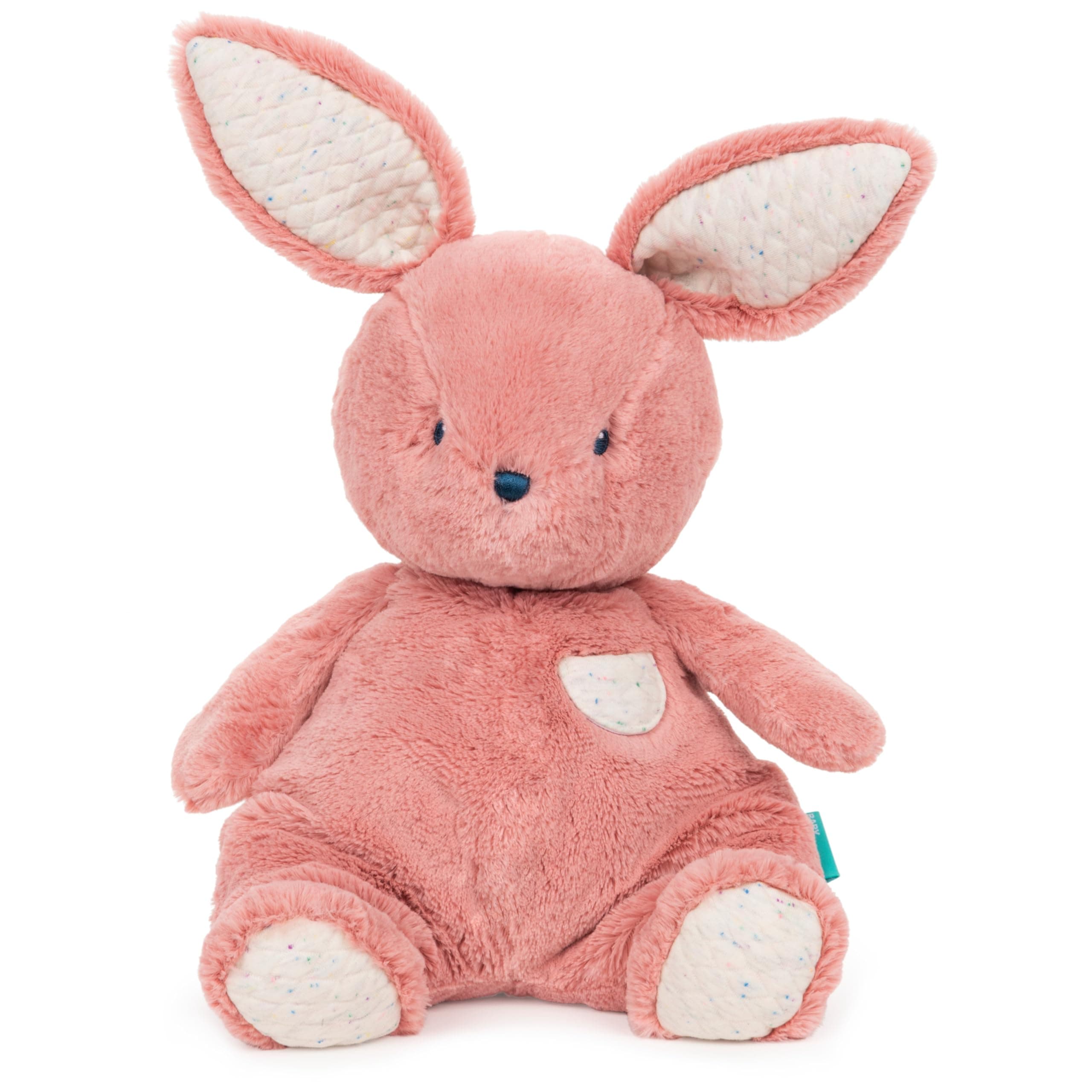 GUND Baby Oh So Snuggly Bunny Large Plush Stuffed Animal for Babies and Infants, Dusty Rose Pink, 12.5”