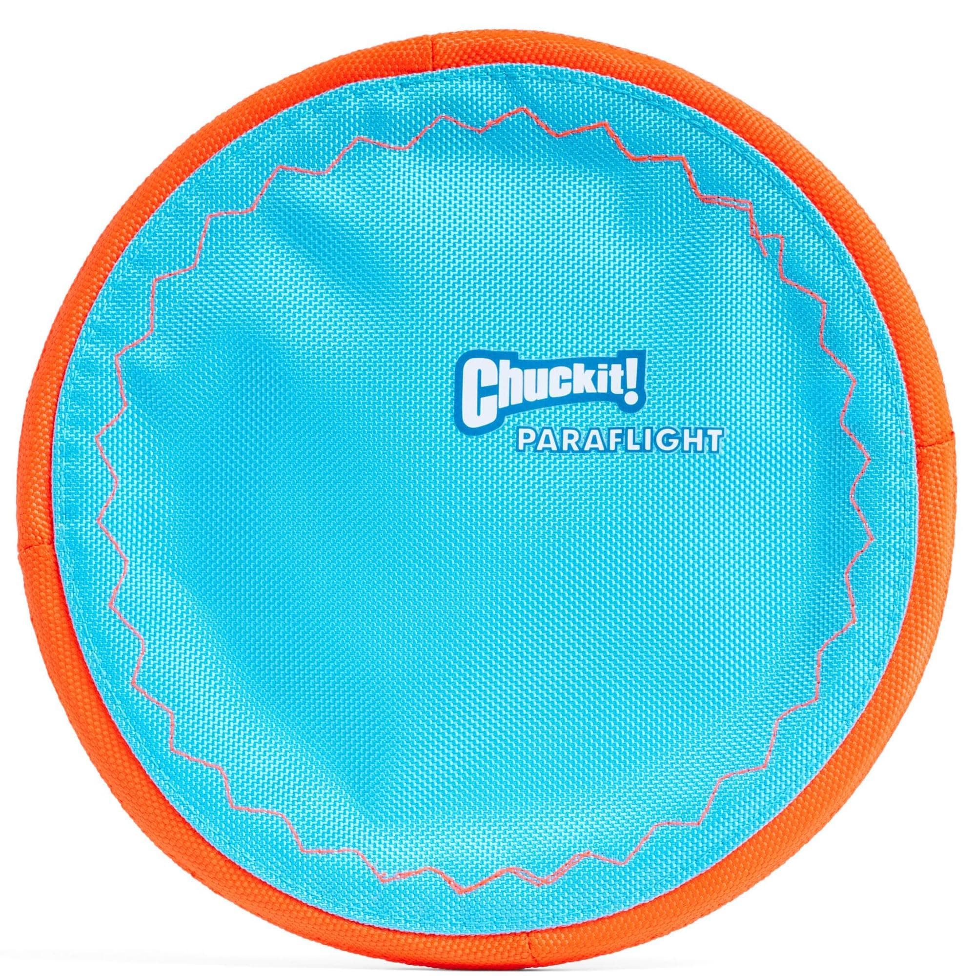 Chuckit! Paraflight Flying Disc for Dogs, Durable Flyer for Fetch, Gentle on Dog's Mouth, Long Distance Throws, Large