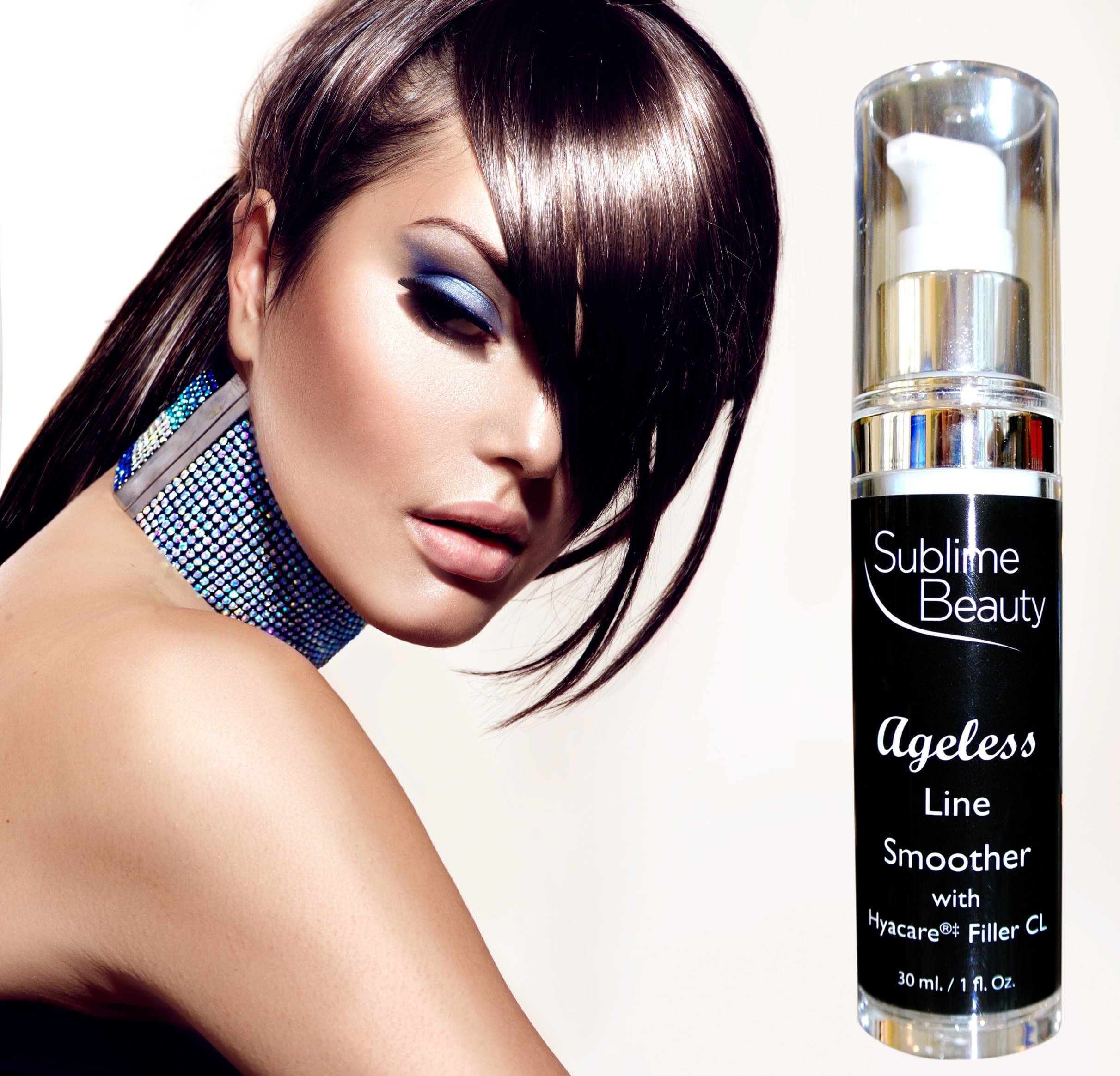 Sublime AGELESS LINE SMOOTHER with Hyacare Filler CL, 1 oz. Topical DERMAL FILLER to Reduce, Relax & Fill Wrinkles. Includes Matrixyl and Argireline. 100% Moneyback Guarantee.