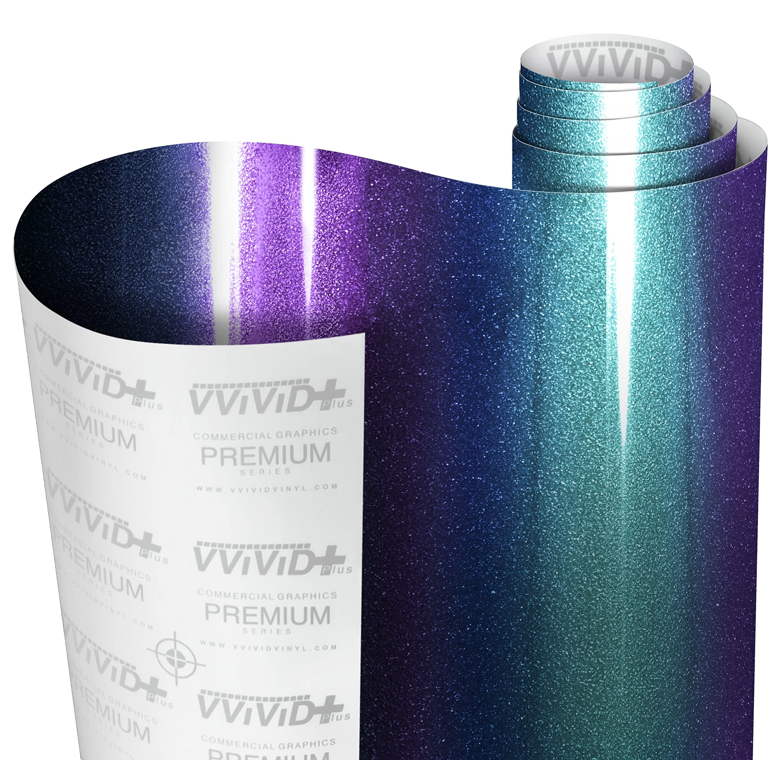 VViViD+ Gloss Metallic Chameleon Blue to Purple Color-Shift (3ft x 5ft) with Air Release