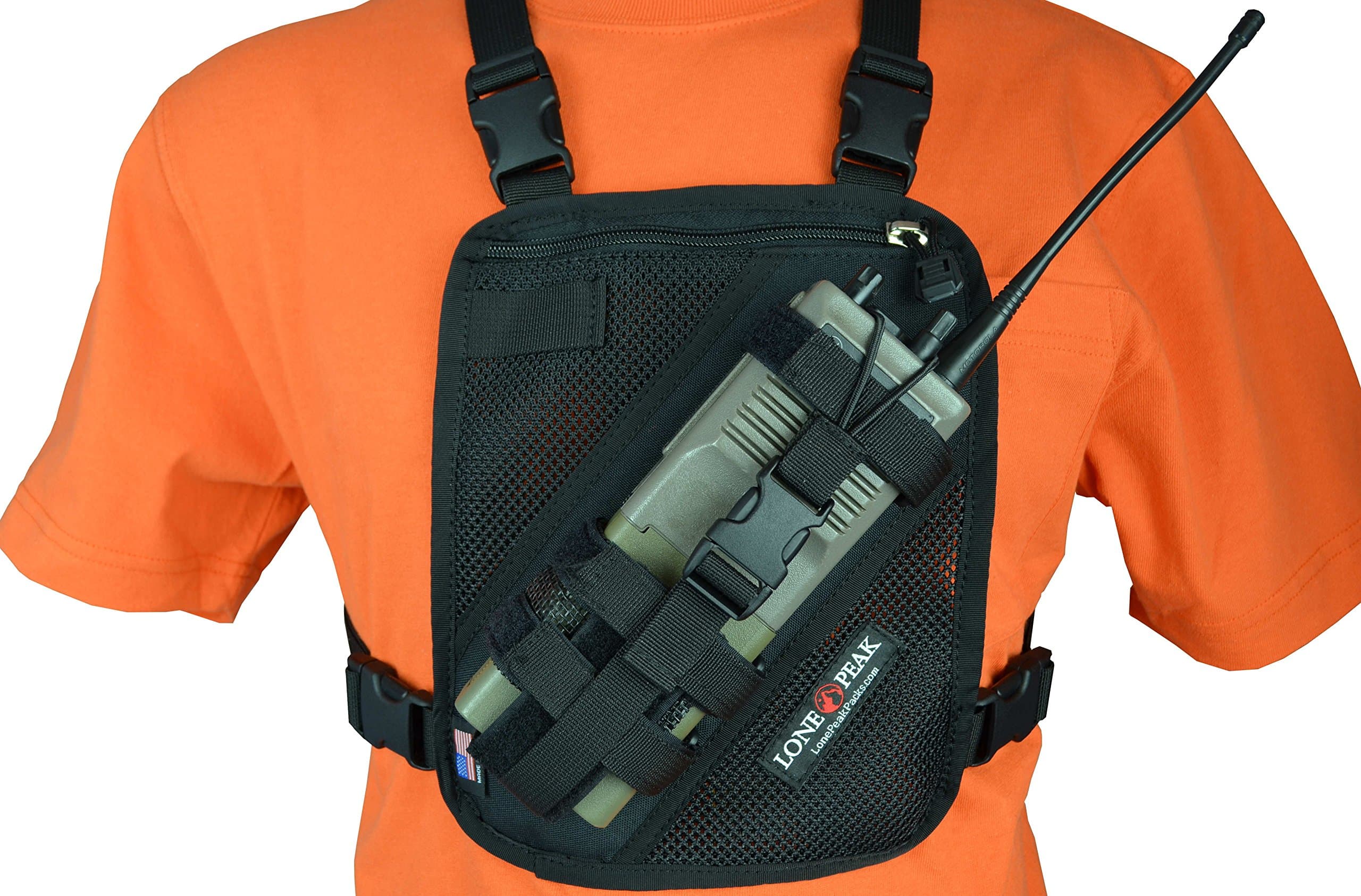Lone Peak - Universal Mesh Radio Chest Harness (Black)