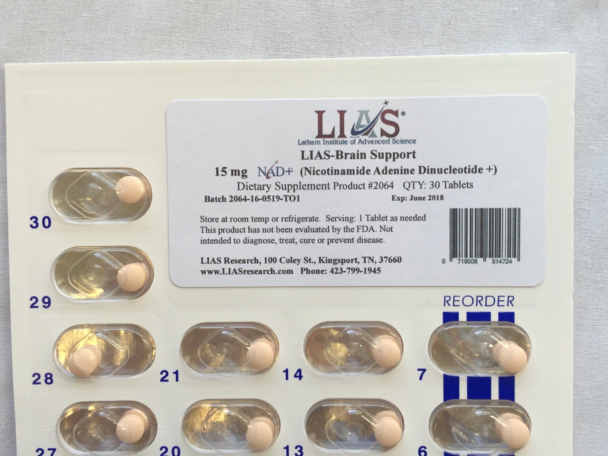 LIAS NAD Brand Brain Support