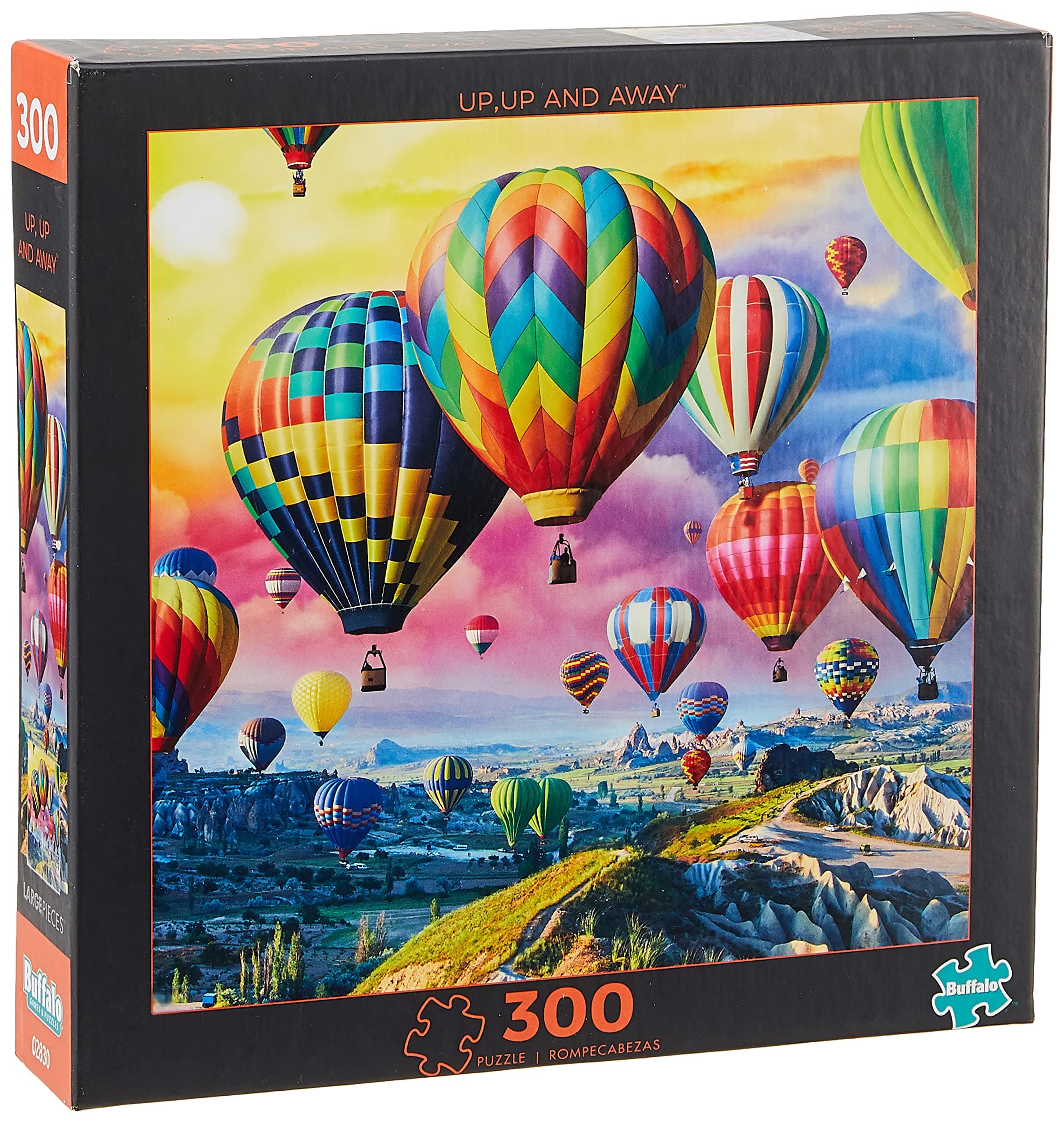 Buffalo Games - Buffalo Games - Up, Up and Away - 300 Piece Jigsaw Puzzle for Adults Challenging Puzzle Perfect for Game Nights - Finished Puzzle Size is 21.25 x 15.00