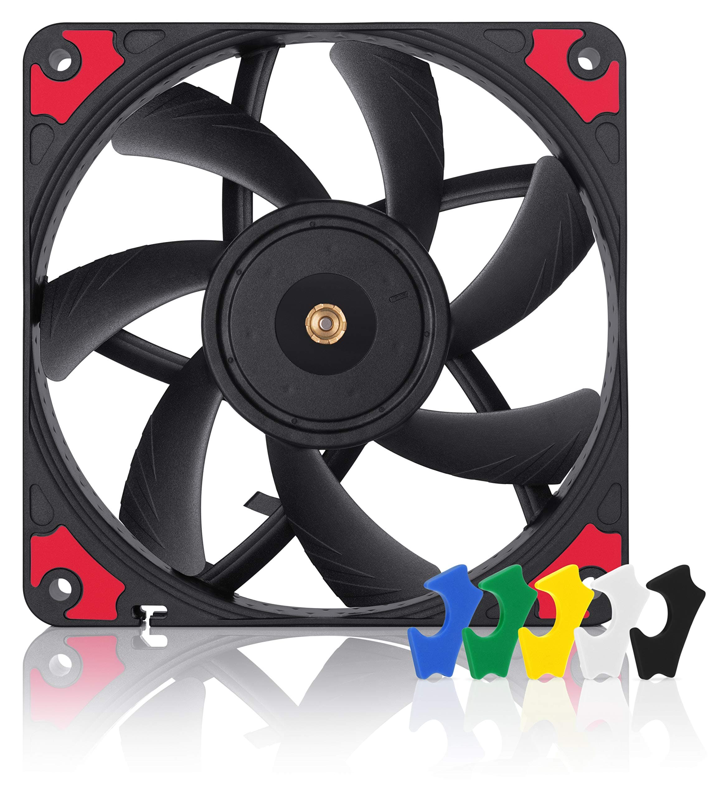 Chromax Black Swap 120mm 1850RPM PWM Computer Case Fan w/Anti-Vibration Pads