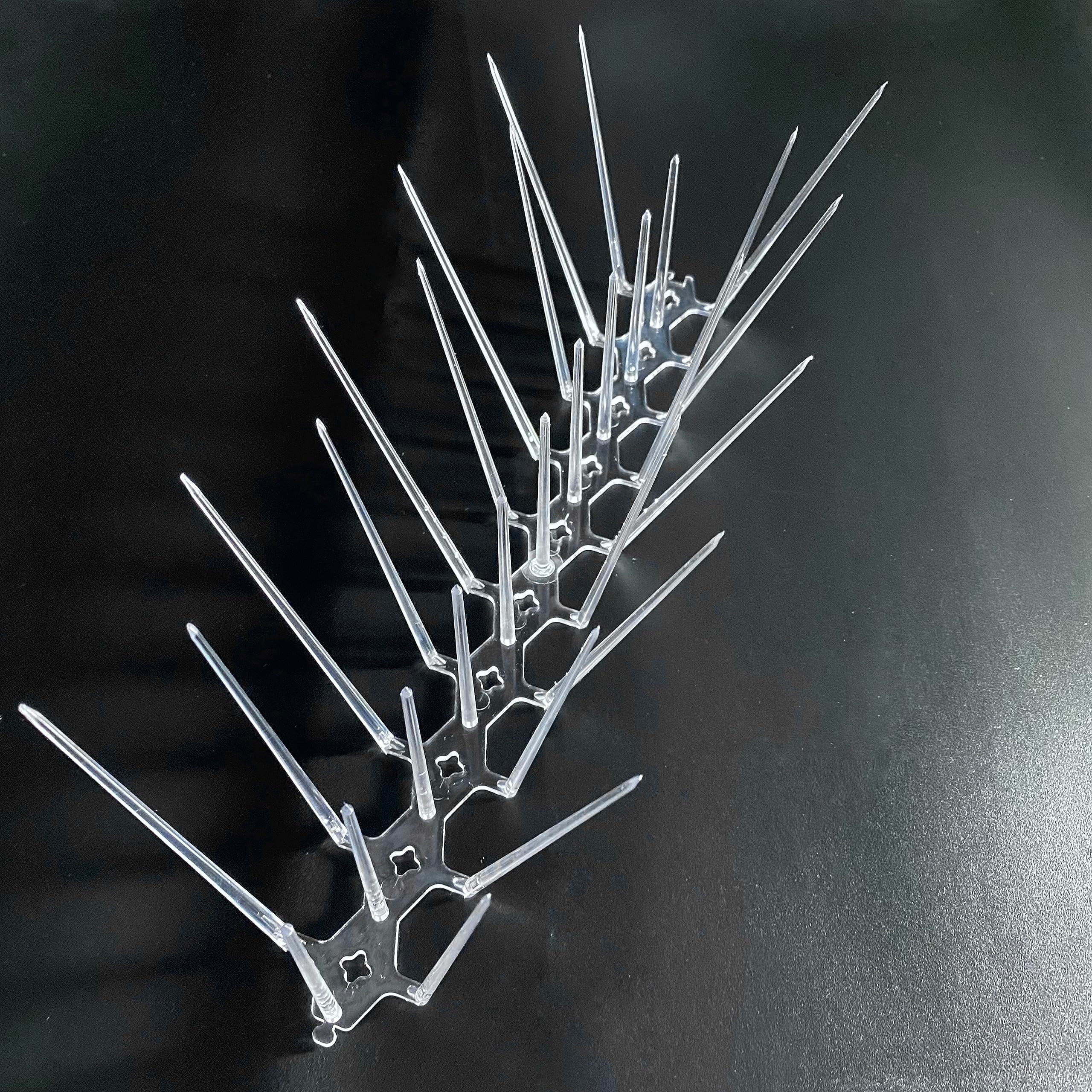 SUMITRA© Bird Spikes | Outdoor Polycarbonate Anti-Bird Spikes for Pigeon and Bird Protection | Durable Plastic for Windows Balconies CCTV | Effective Bird Deterrent Solution for Home Garden (20 pack)