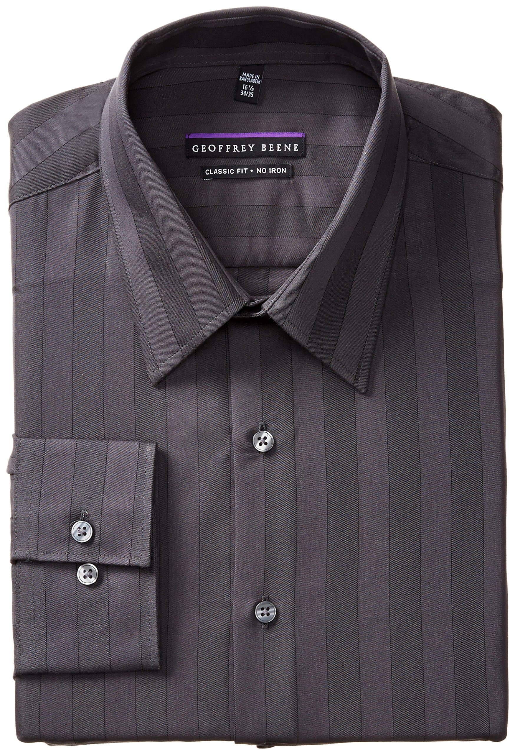 Geoffrey Beene Men's Regular Fit Tonal Stripe